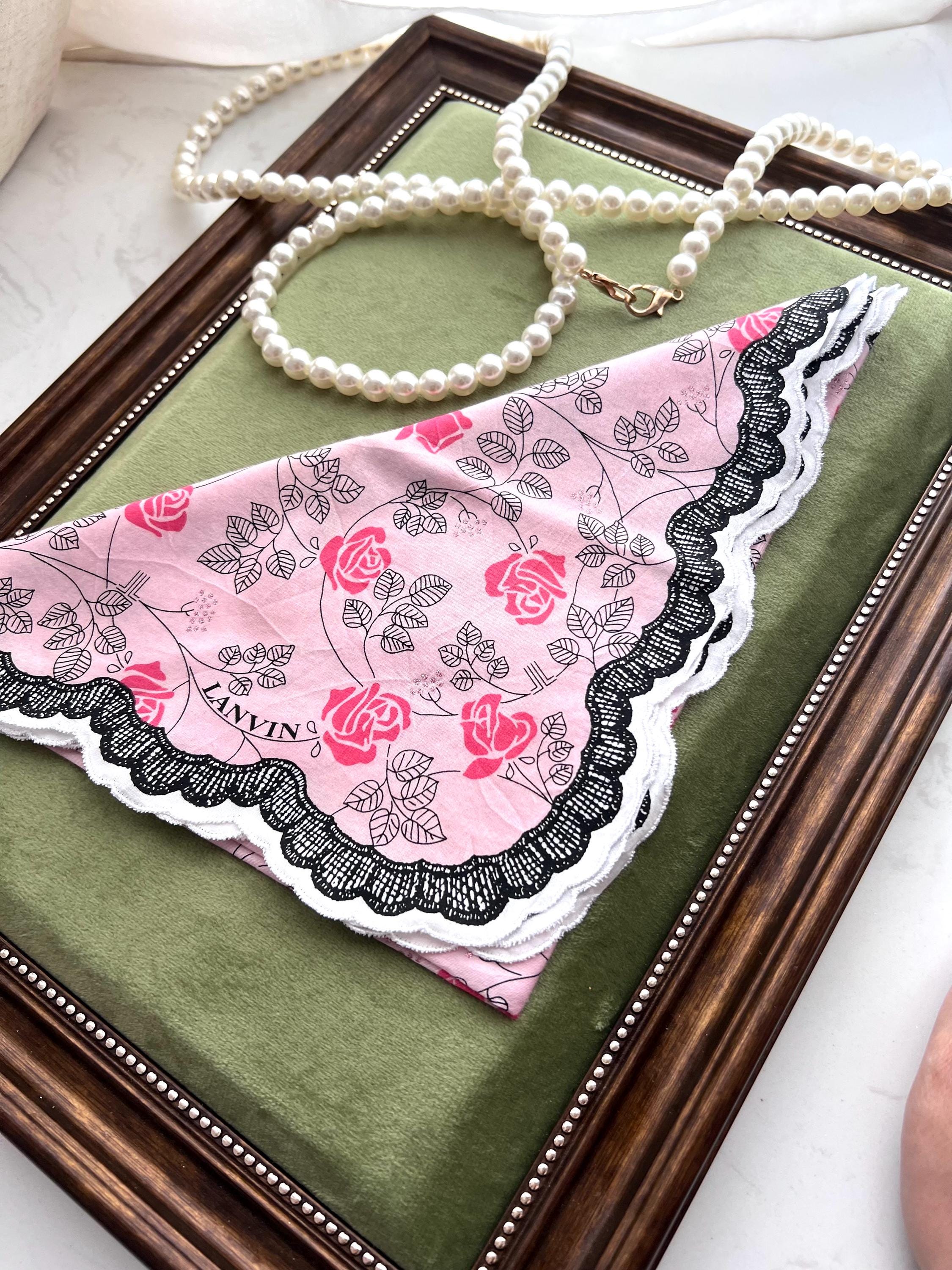 Vintage Lanvin Scarf | Iconic Designer Square | Elegant French Fashion Accessory