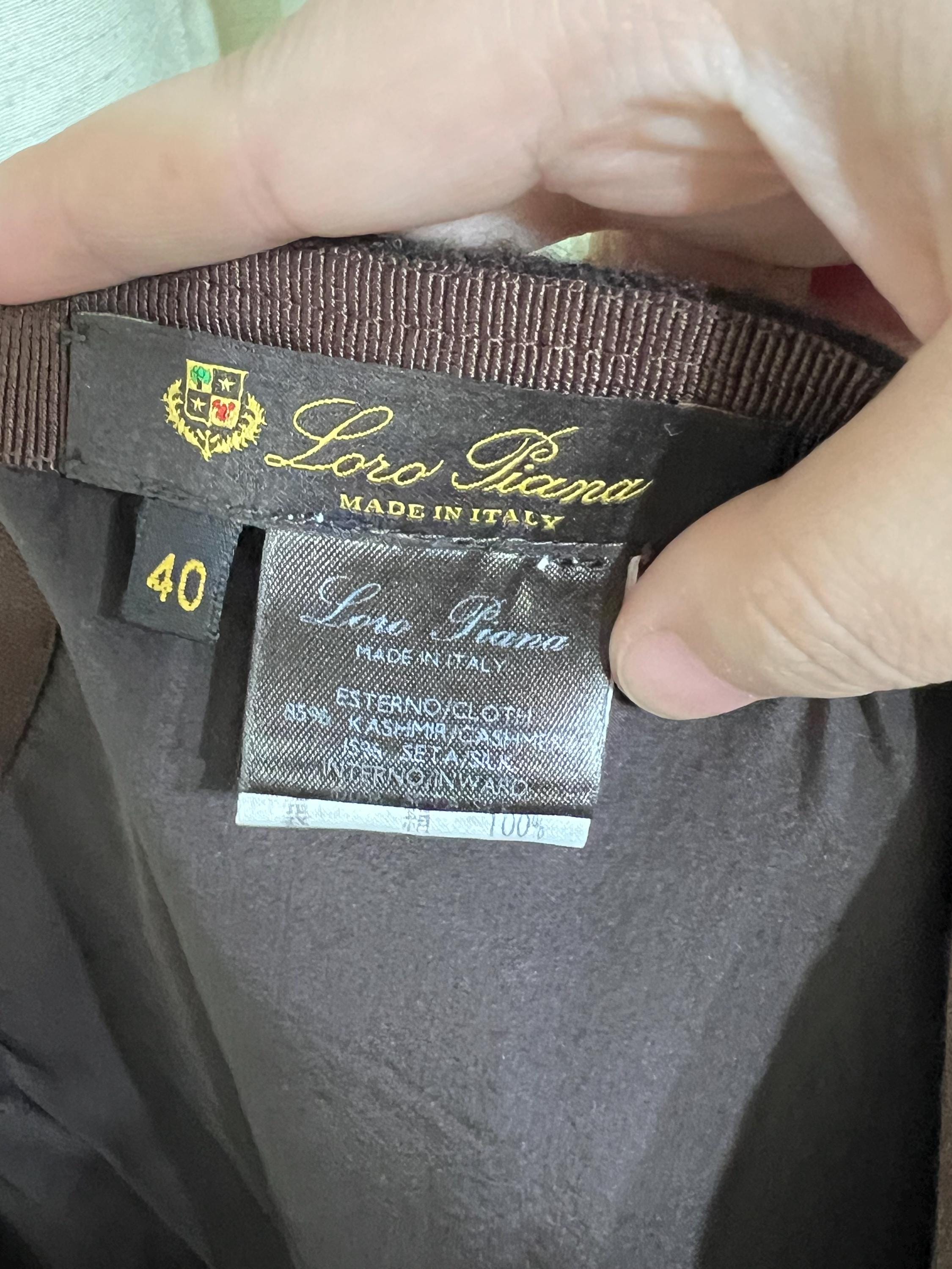 Vintage Loro Piana Ombre Skirt: Cashmere Silk Blend, Italian Made