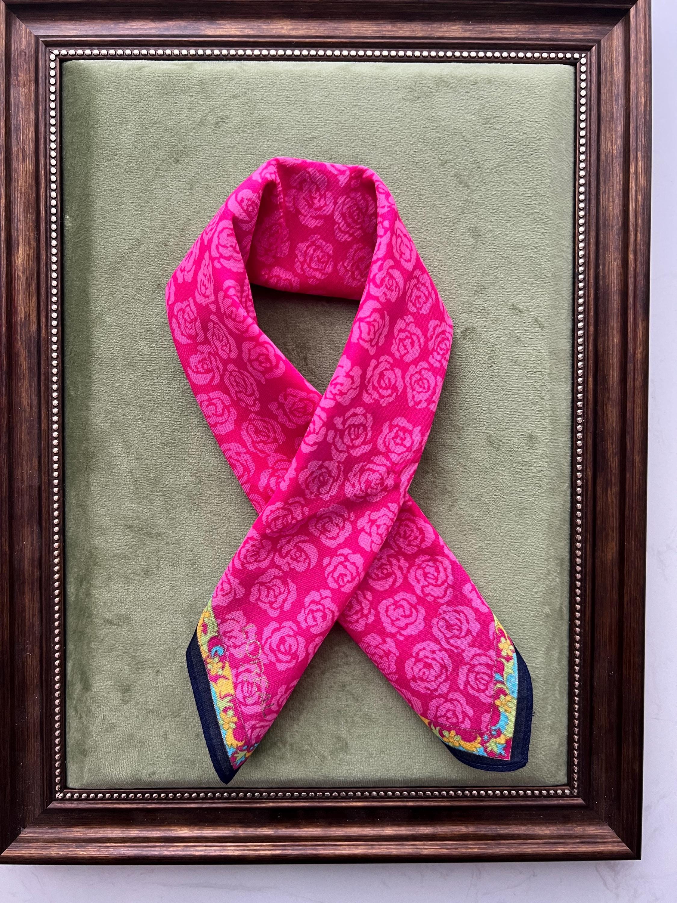 Vintage L’Oréal Scarf – 100% Cotton Square Designer Wrap, Retro French Fashion Accessory