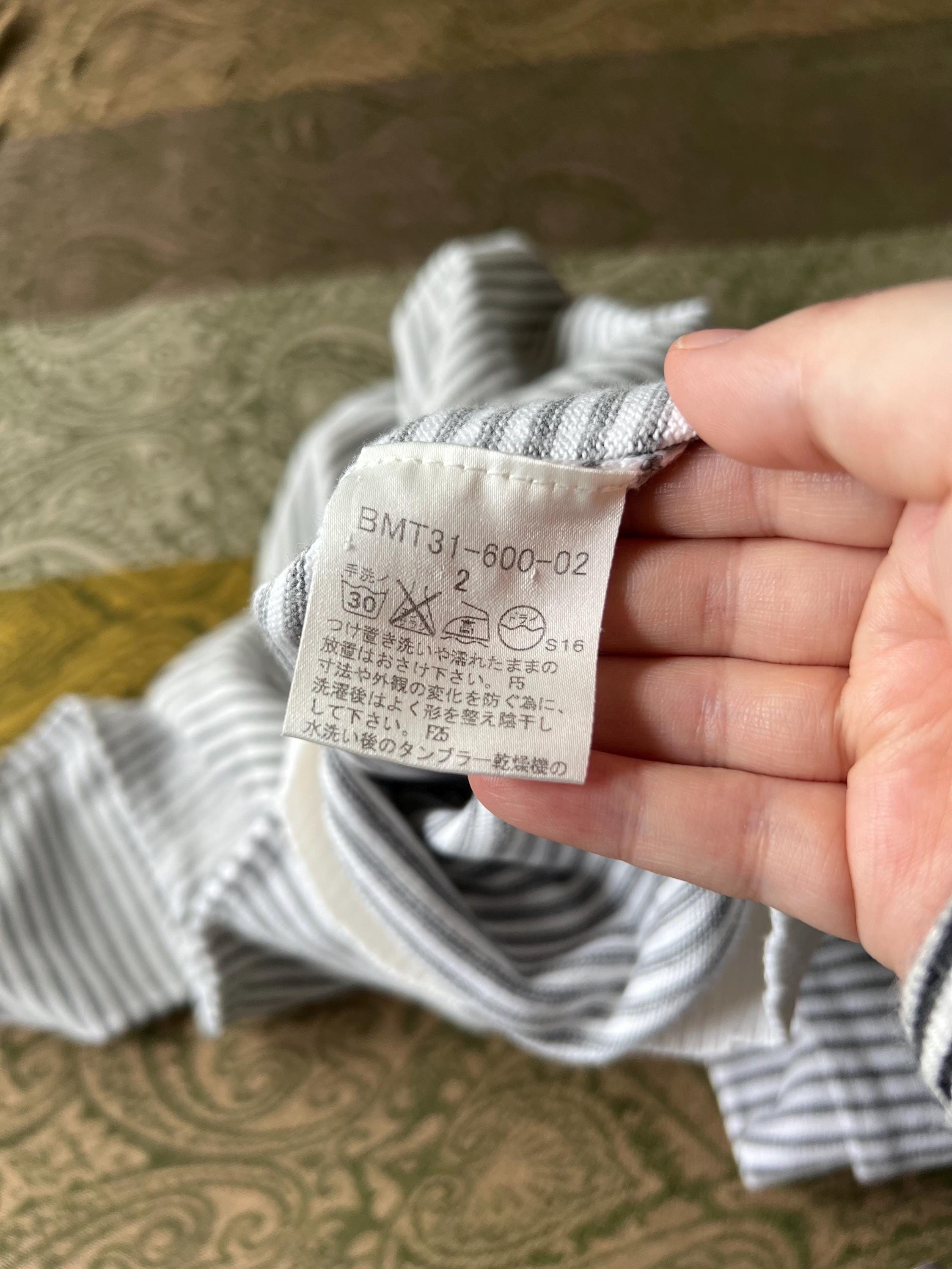 Vintage Burberry Knit Sweater: Cotton Stripe, Japan Made