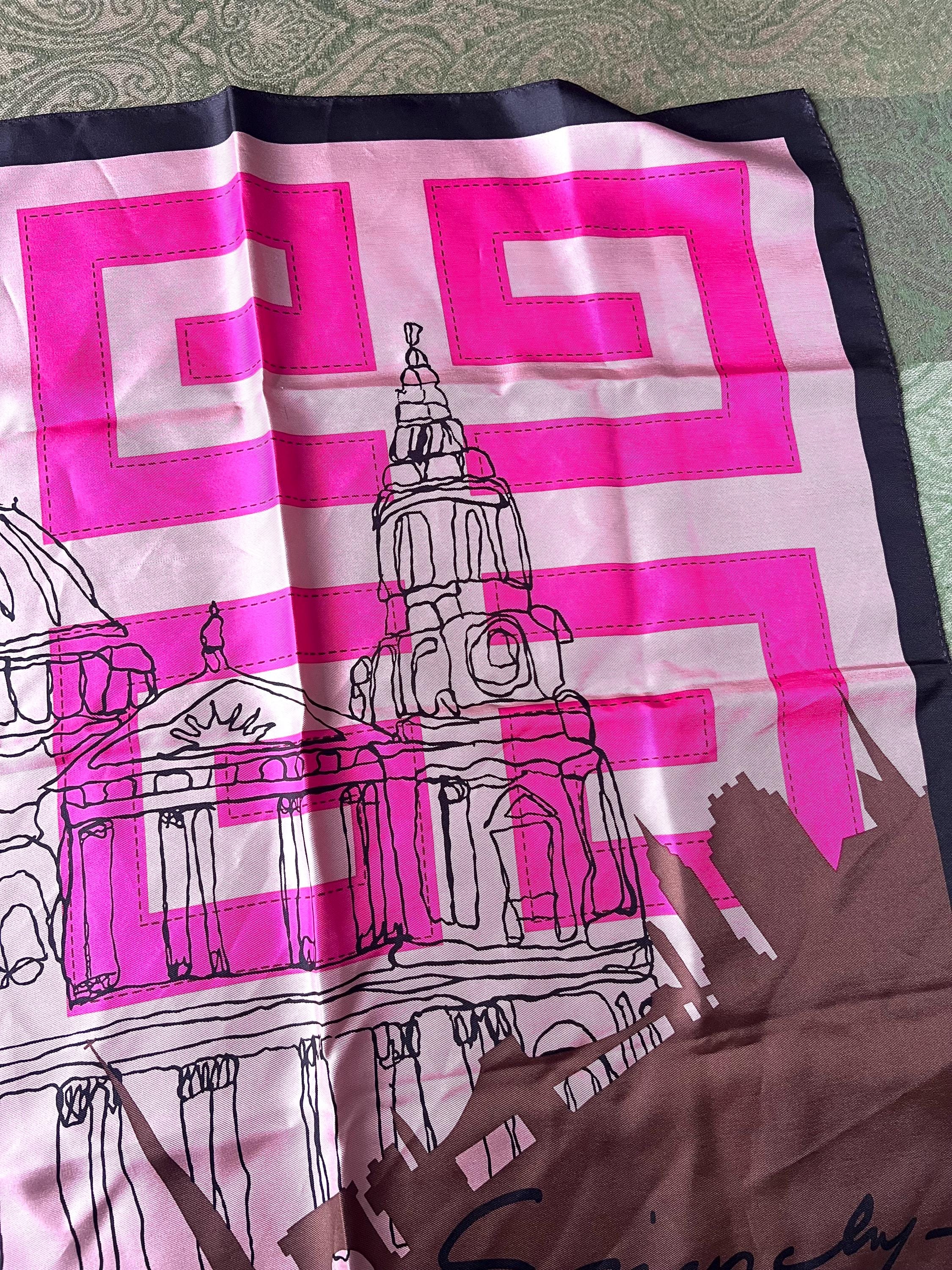 Givenchy Vintage Square Scarf – 100% Silk, 59*59cm