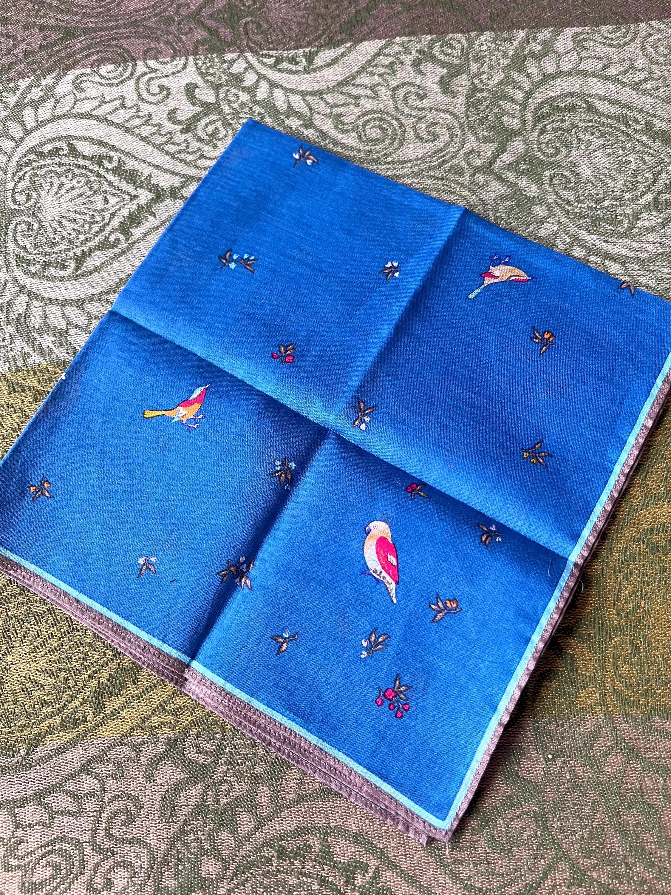 Hanae Mori Vintage Brand New Deadstock Scarf 43*43cm Handkerchief