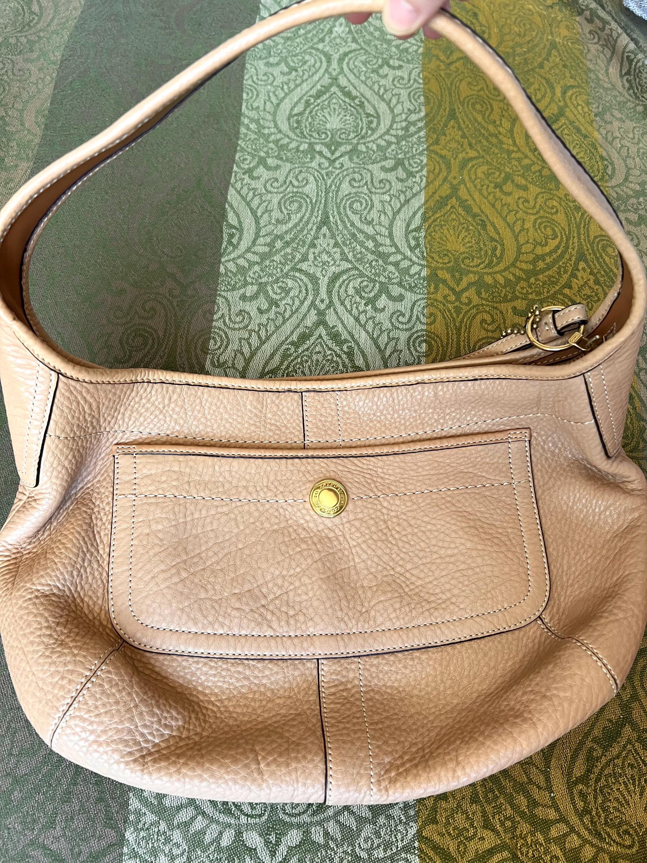 Vintage Y2K Coach Leather Hobo Shoulder Bag | Authentic Coach Purse | 2000s Style Handbag