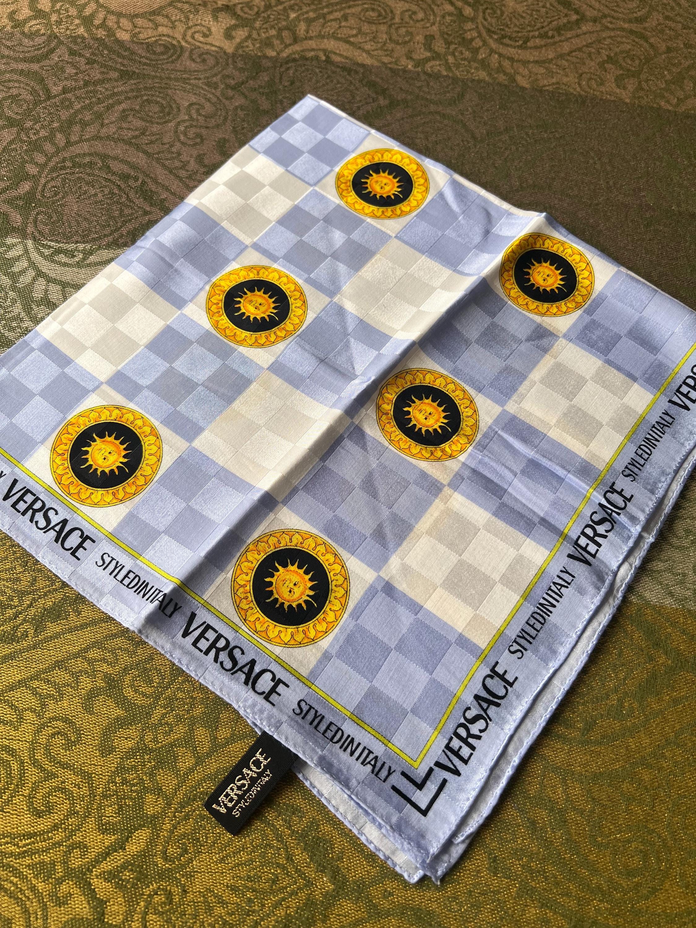 Vintage Versace Silk Scarf: 55*55cm, Designer Collectible