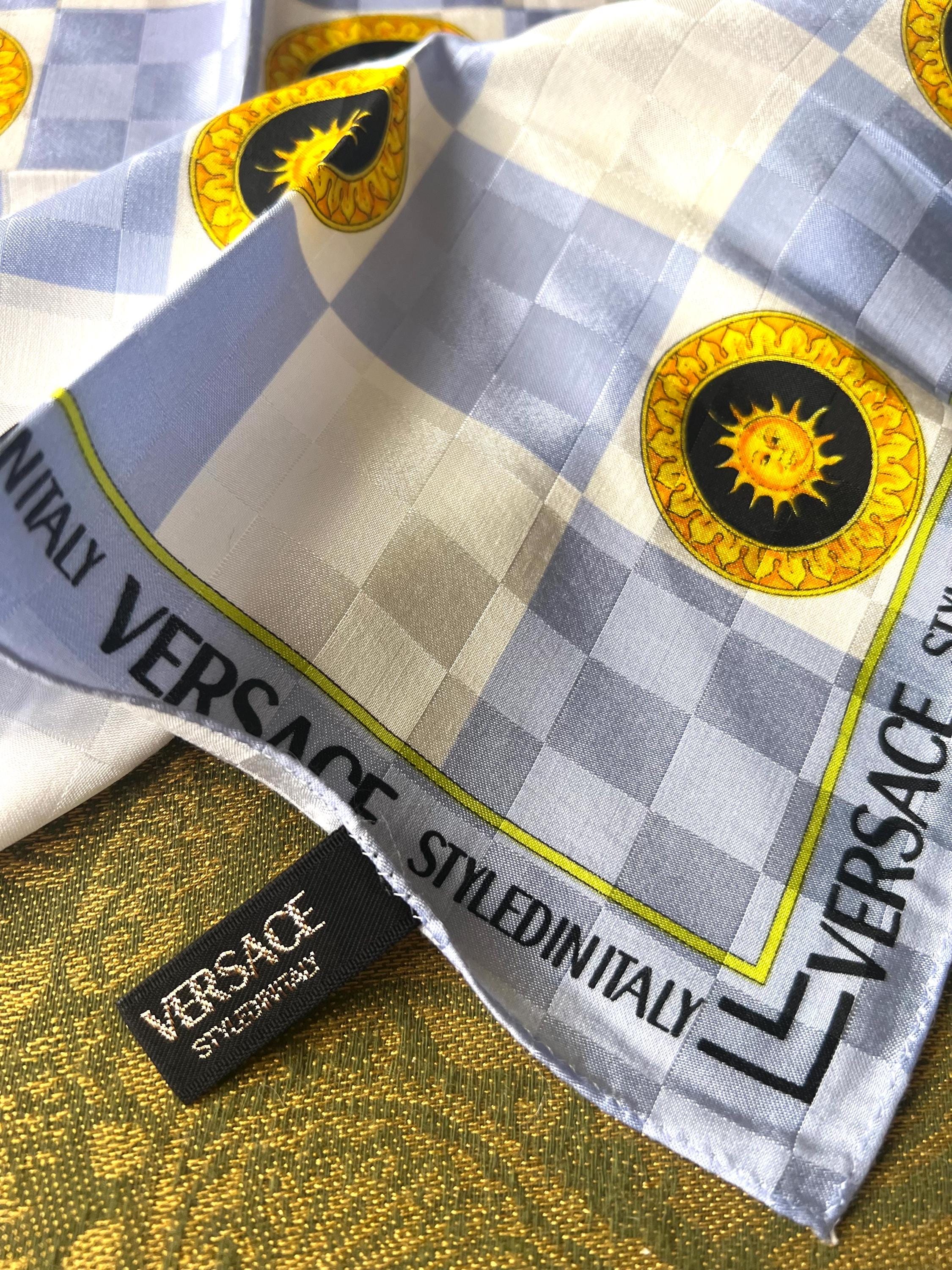 Vintage Versace Silk Scarf: 55*55cm, Designer Collectible