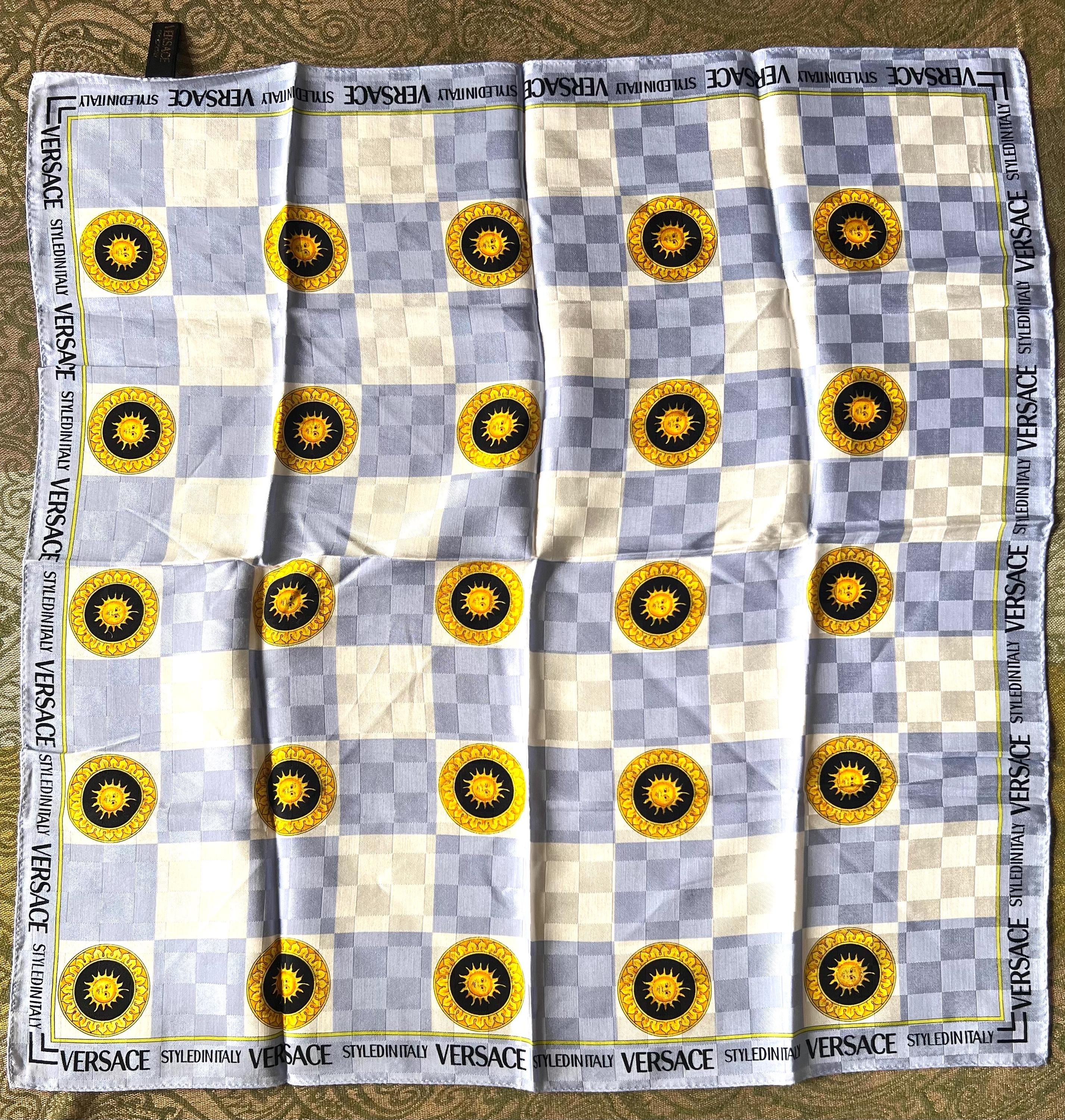 Vintage Versace Silk Scarf: 55*55cm, Designer Collectible