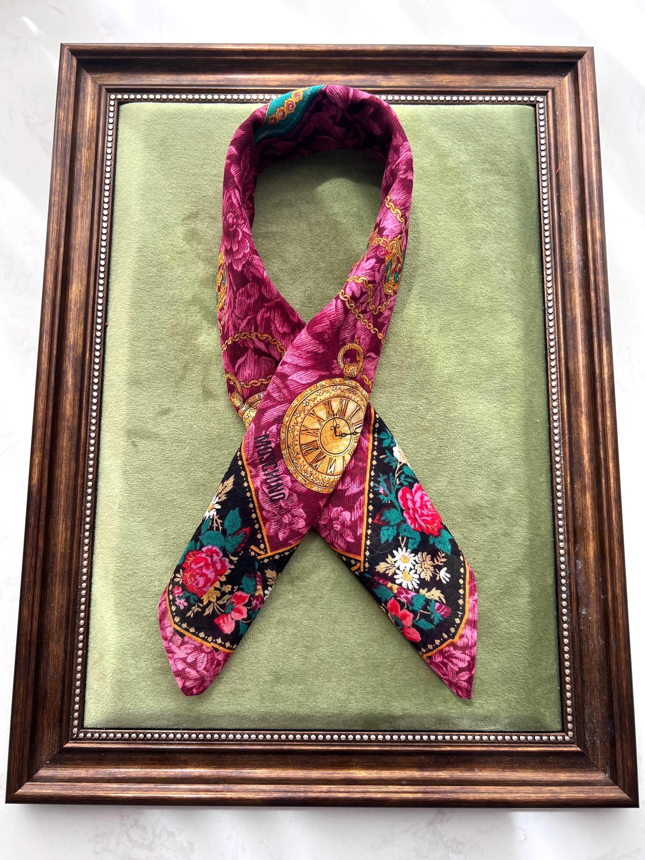 Vintage Moschino Cotton Scarf – 46m Square