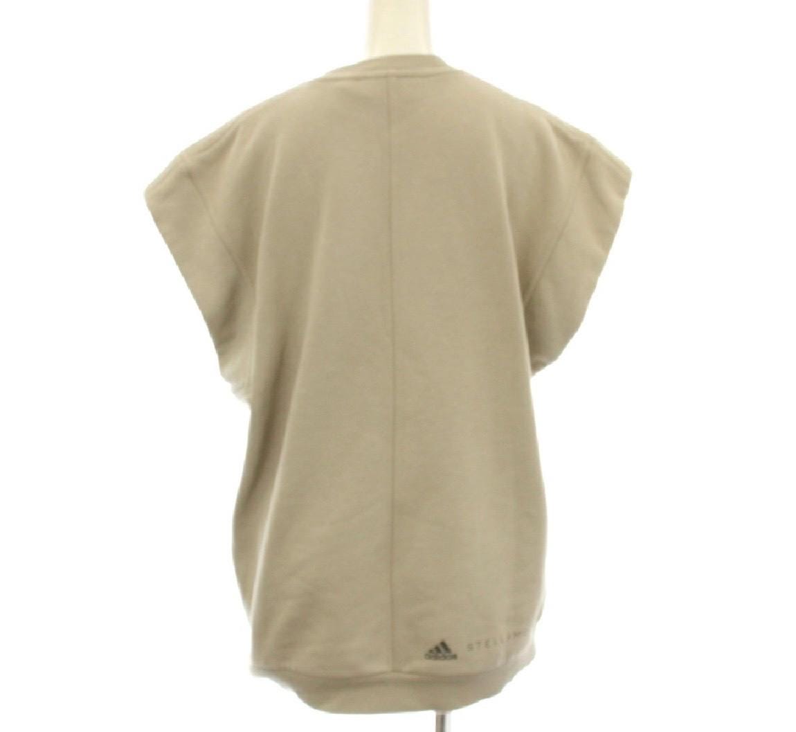 Vintage adidas by Stella McCartney Muscle Sweatshirt XS Beige Grey Pullover Logo Crewneck Japan