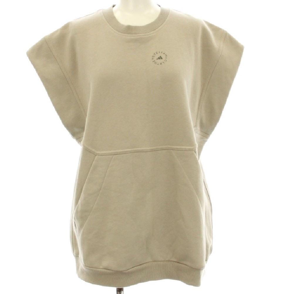 Vintage adidas by Stella McCartney Muscle Sweatshirt XS Beige Grey Pullover Logo Crewneck Japan