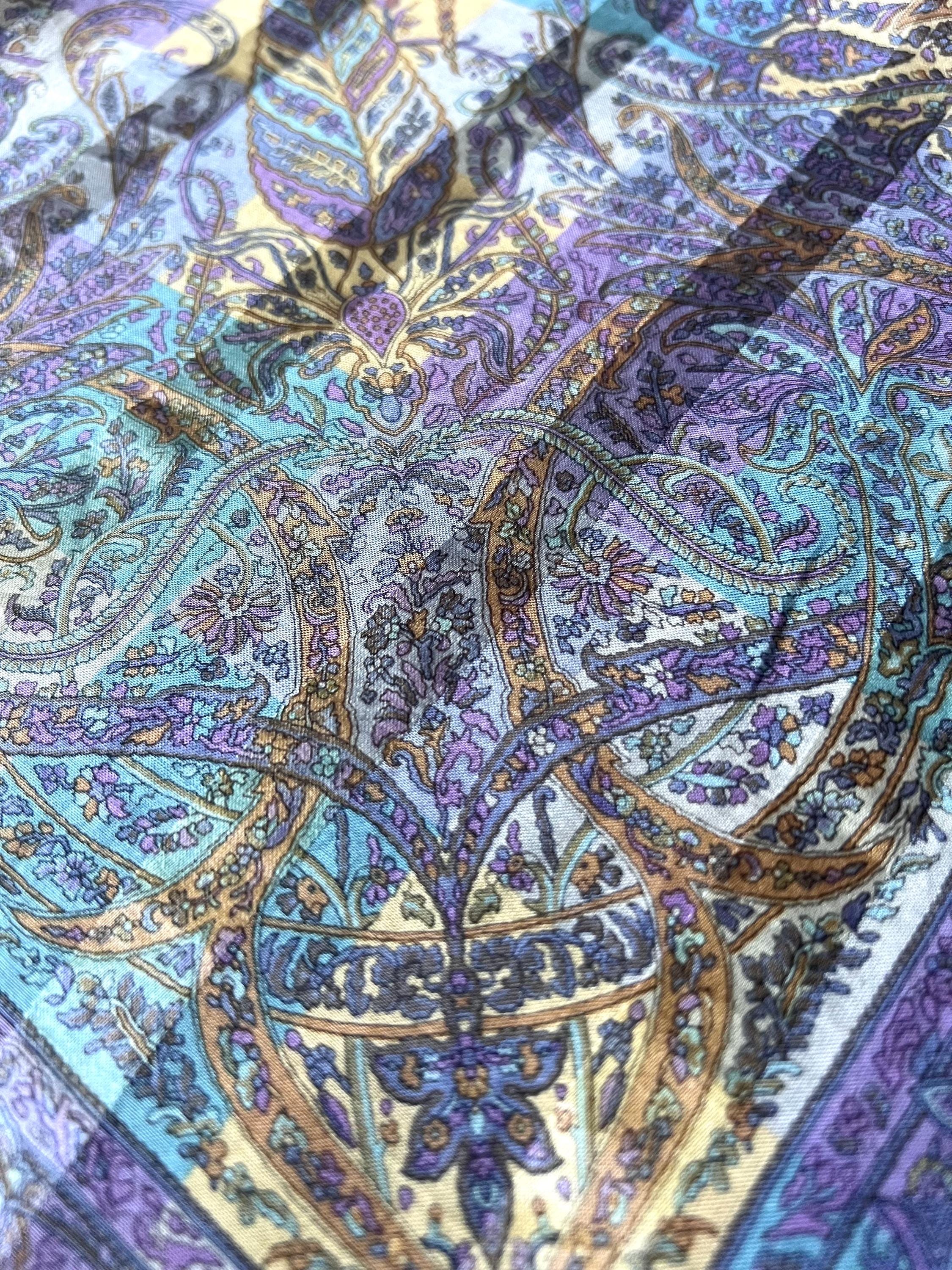 Vintage Yves Saint Laurent Scarf | 56*54cm |100% Cotton Neckerchief