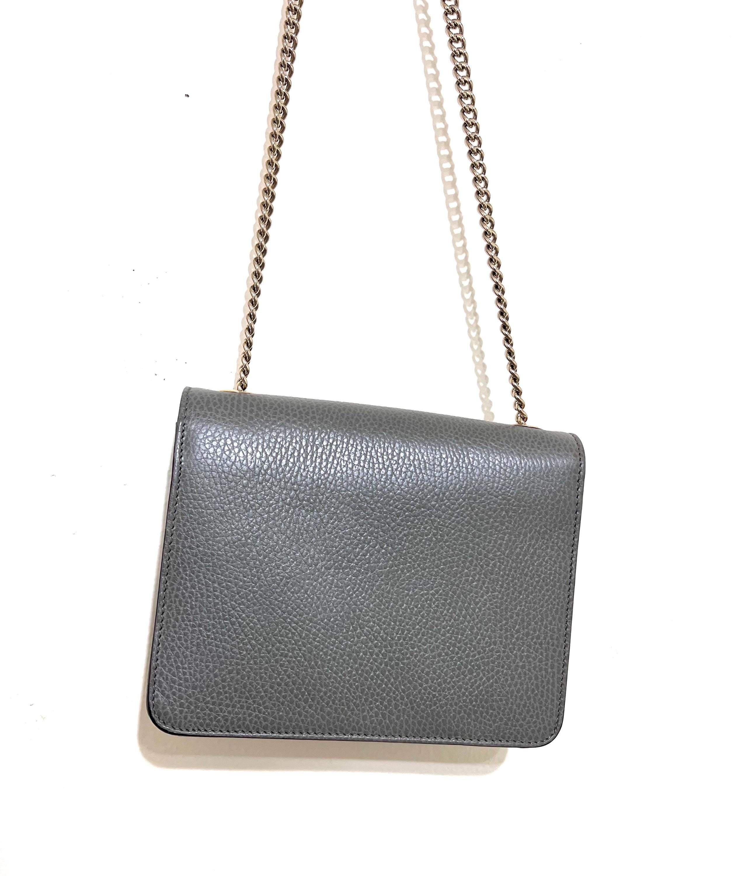 Authentic Gucci GG Leather Shoulder Bag ｜Crossbody Bag | 20×8×15cm