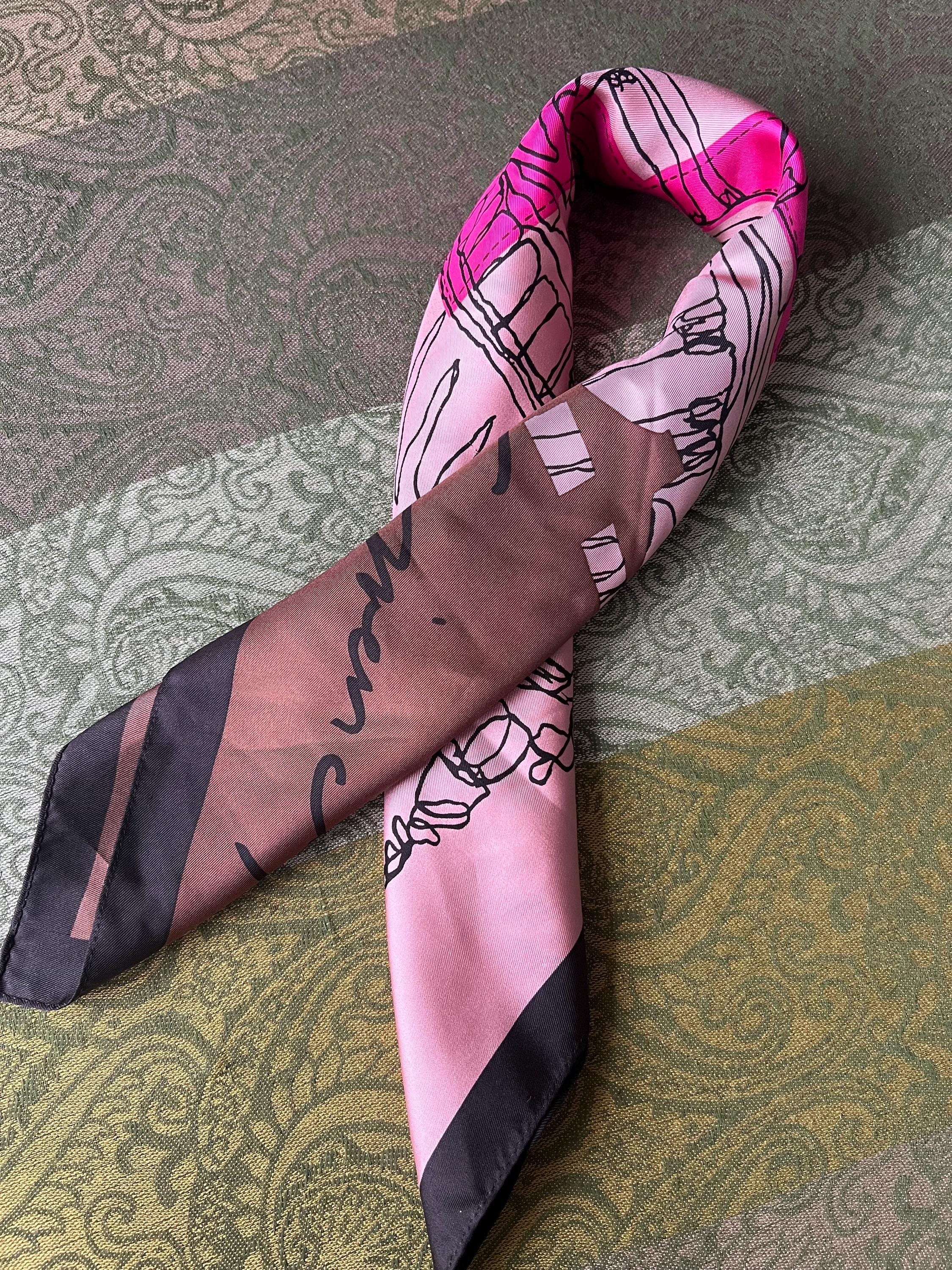 Givenchy Vintage Square Scarf – 100% Silk, 59*59cm