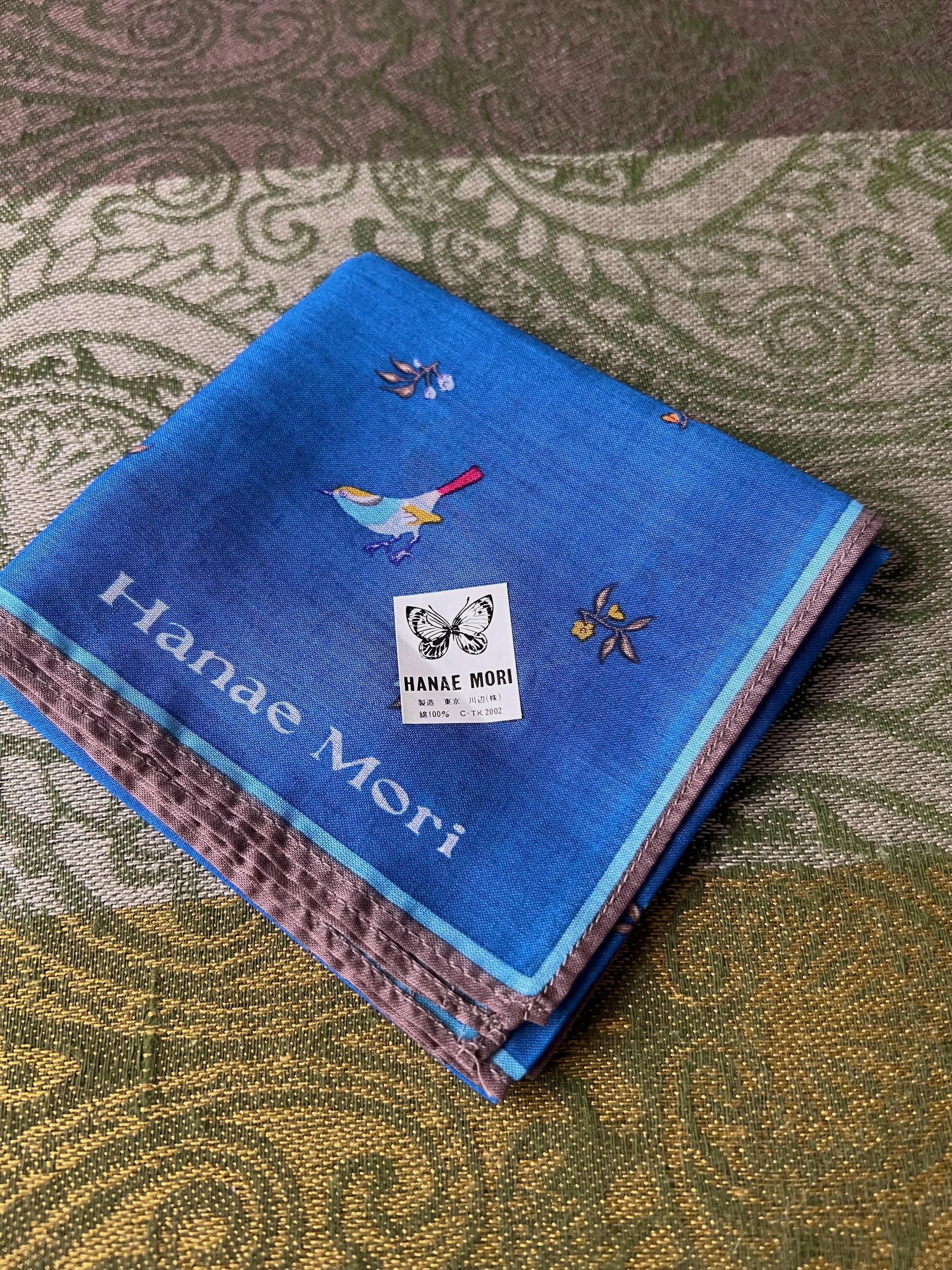 Hanae Mori Vintage Brand New Deadstock Scarf 43*43cm Handkerchief