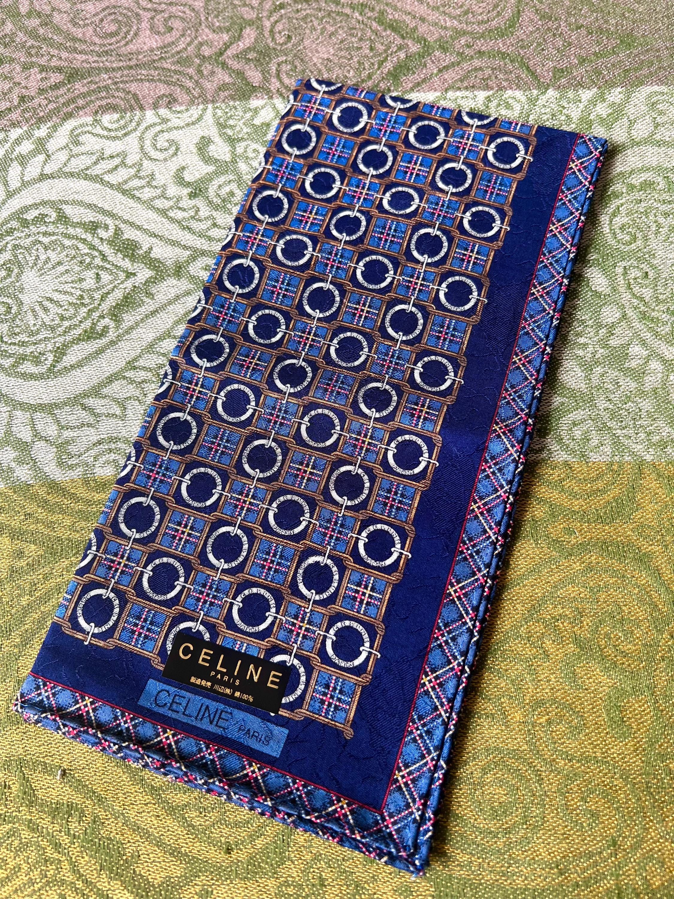 Celine Vintage Brand New Deadstock Scarf 48*48cm Handkerchief