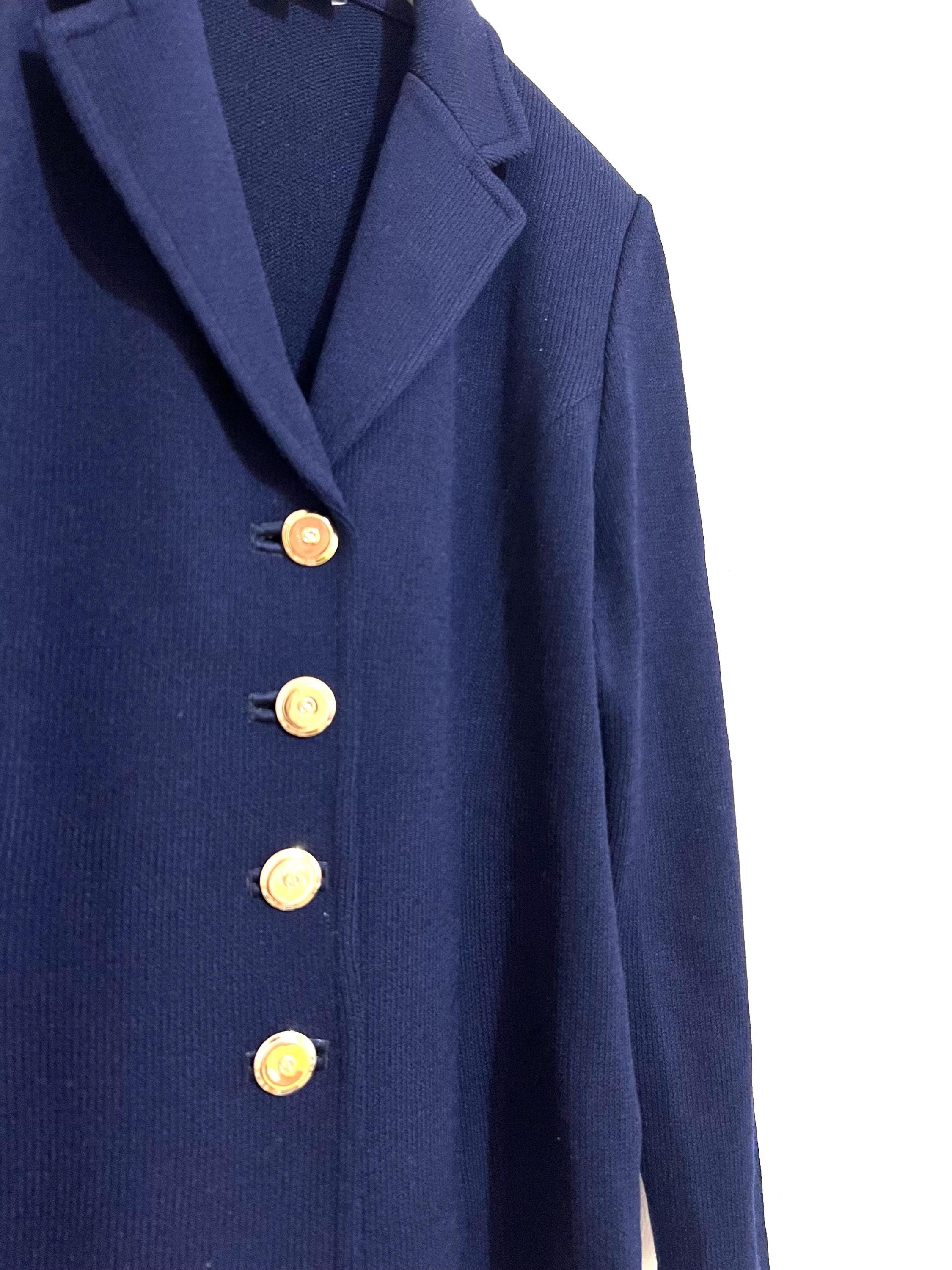 St. John Collection Vintage Navy Wool Blazer – US Size 8