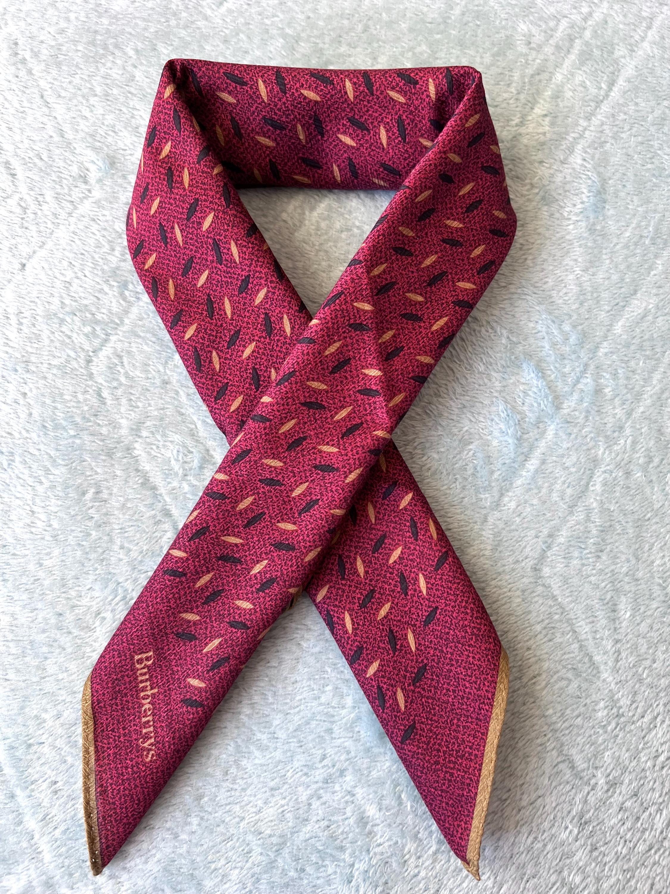 Brand New Burberrys Scarf – “S” Label, 100% Cotton, 49x 51cm