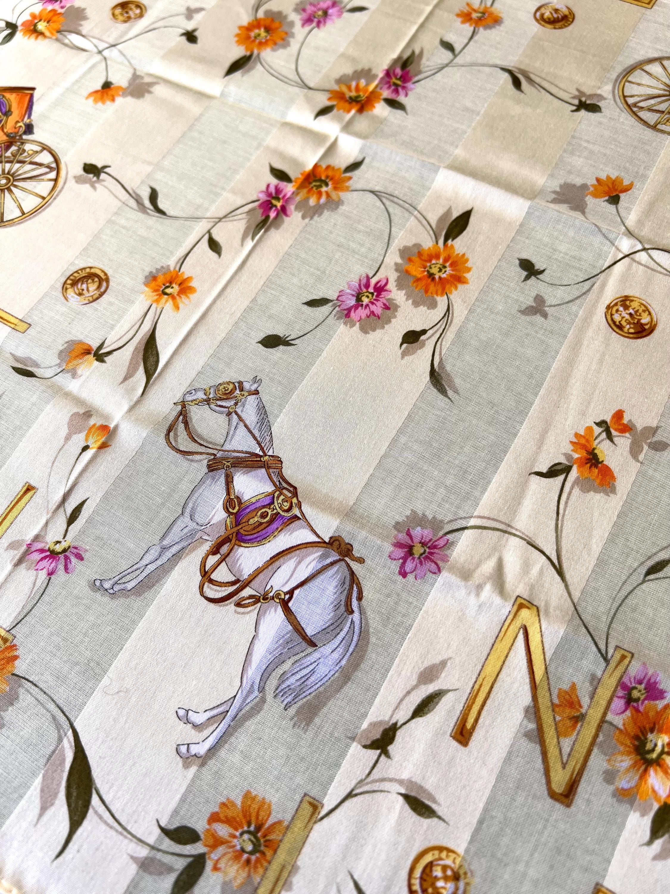 Brand New Vintage Celine Cotton Scarf 48x50cm | 100% Cotton | Handkerchief