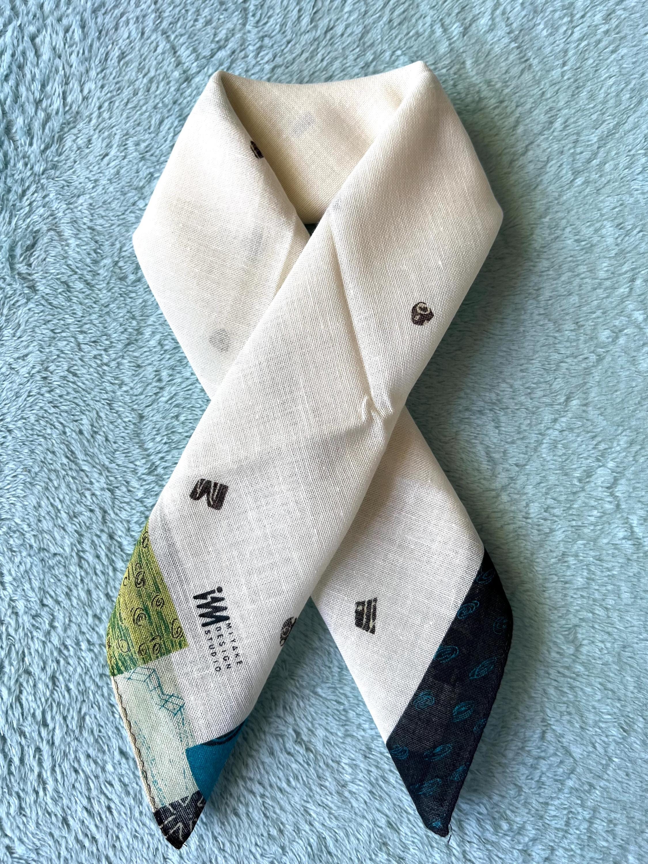 Brand New Modern Japanese Style Scarf, Issey Miyake,49*52cm