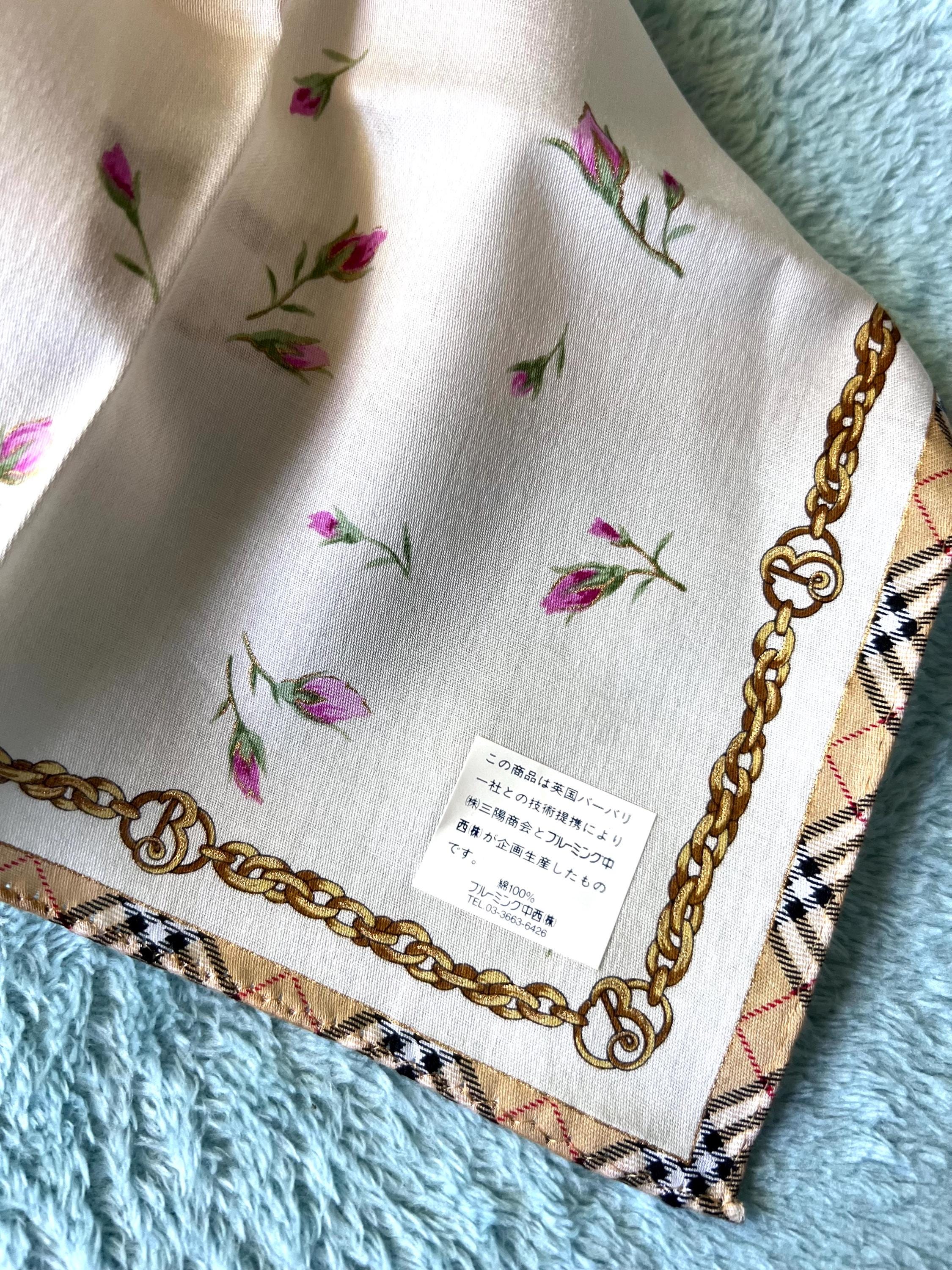Brand New Burberrys Scarf – “S” Label, 100% Cotton, 52x 49cm