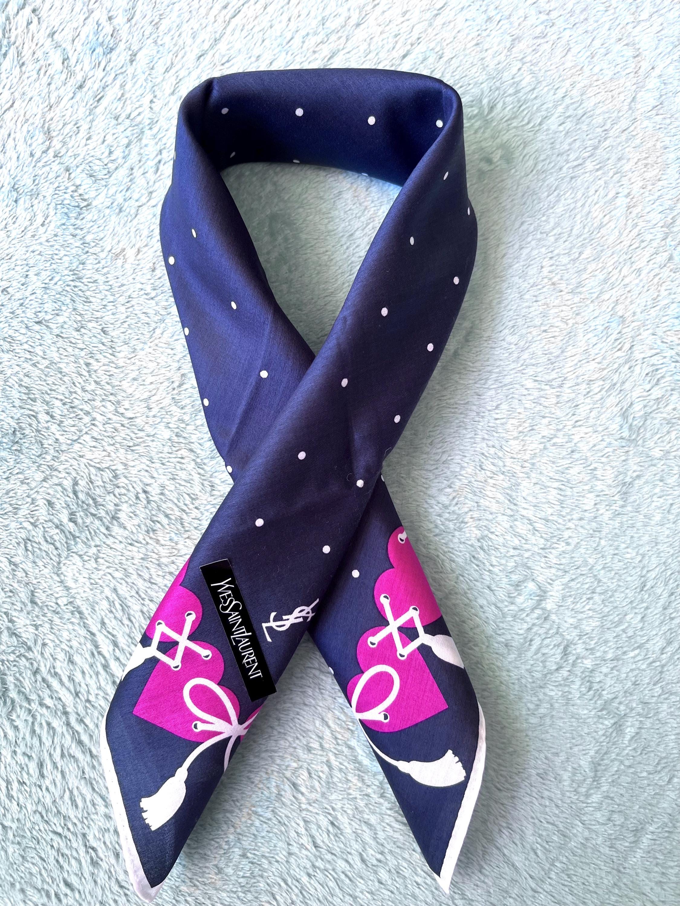 Brand New Yves Saint Laurent Scarf | 50*50cm |100% Cotton Neckerchief