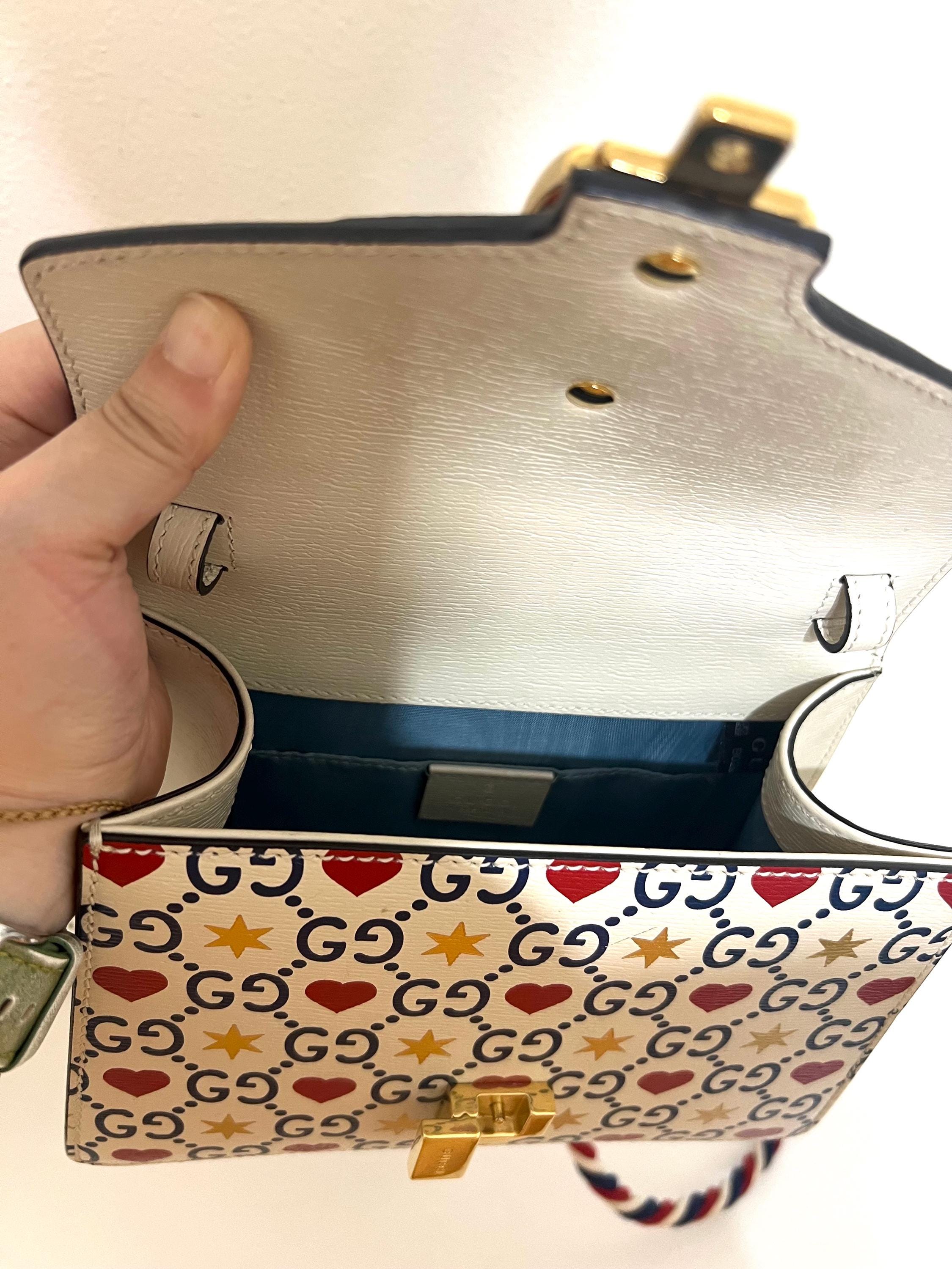 Authentic Gucci Sylvie Small Top Handle Bag - Valentine's Edition - Includes Crossbody Strap