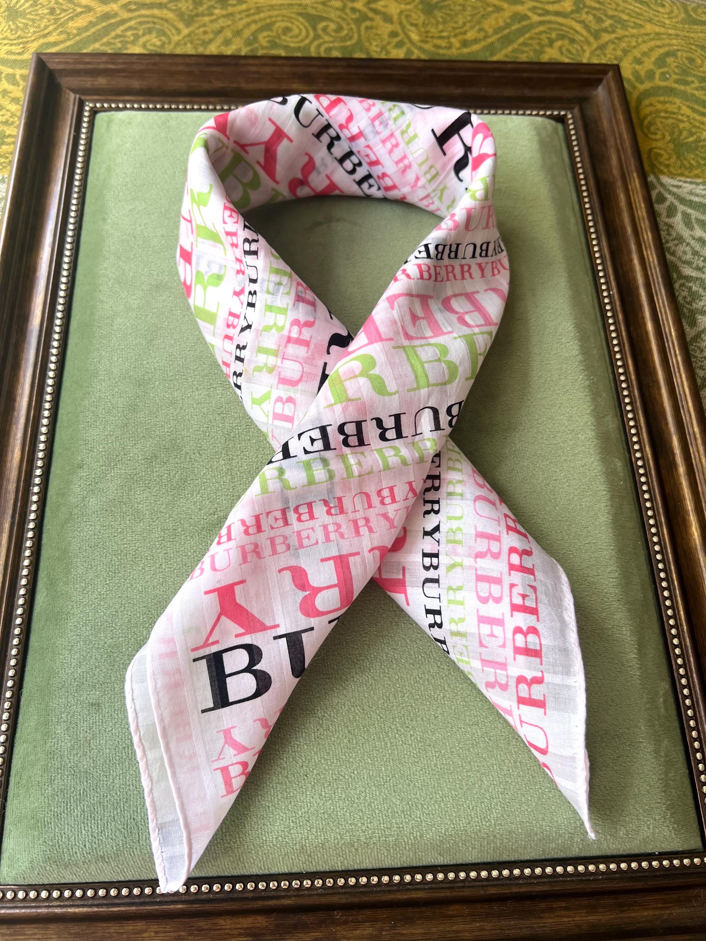 Like New Burberry Scarf – 100% Cotton, 50x 50cm