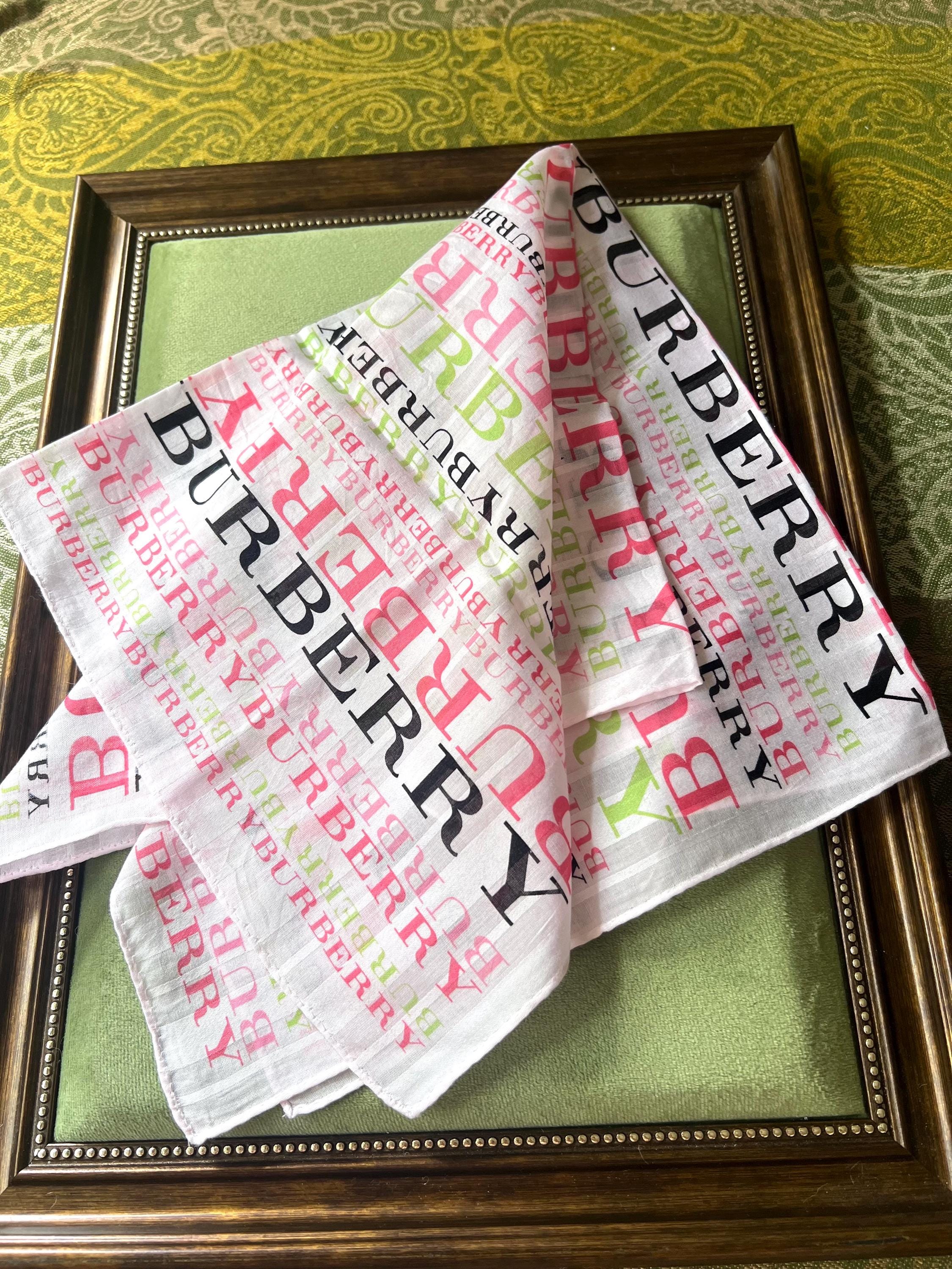 Like New Burberry Scarf – 100% Cotton, 50x 50cm