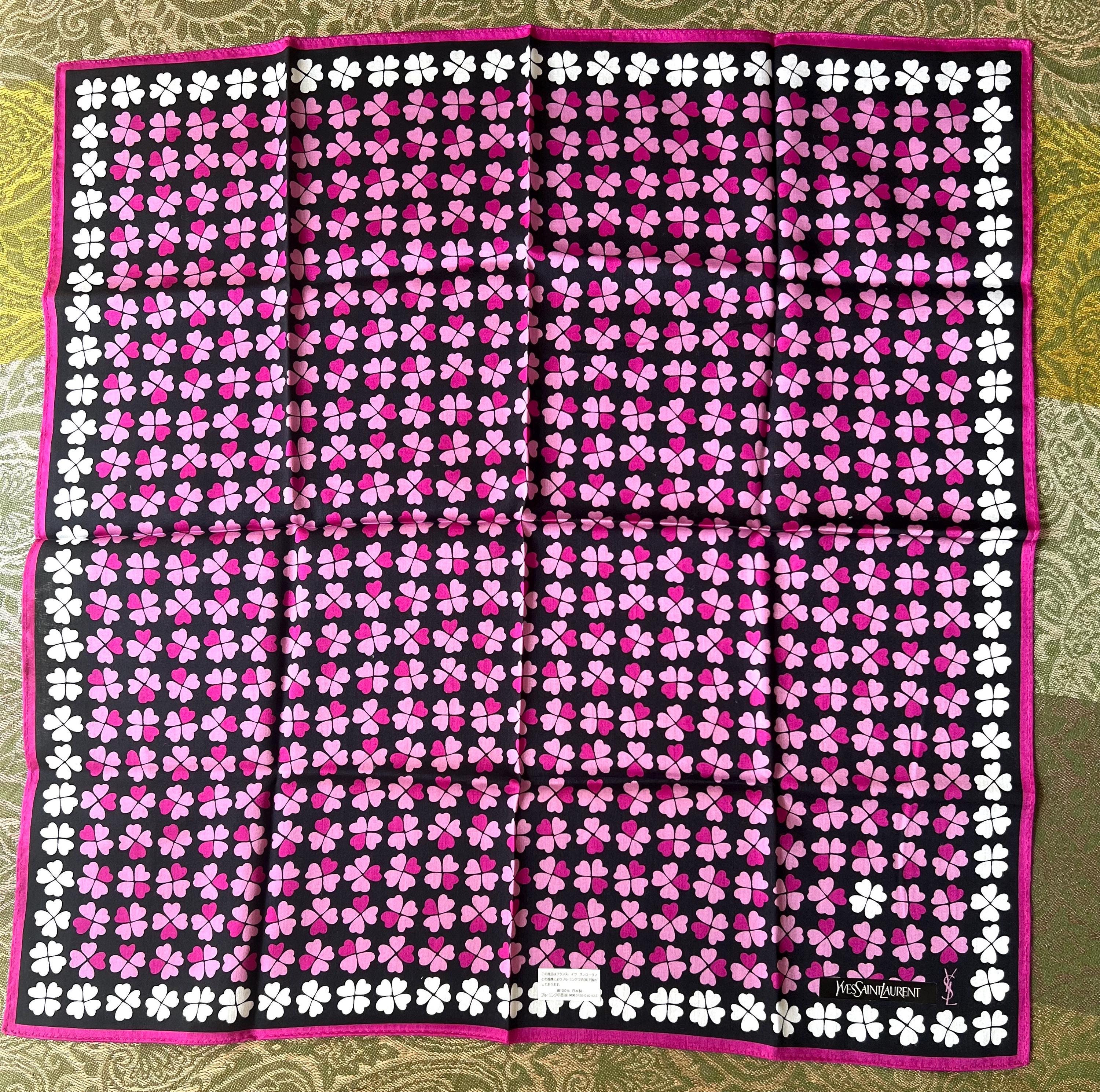 Brand New Yves Saint Laurent Scarf | 51*52cm |100% Cotton Neckerchief