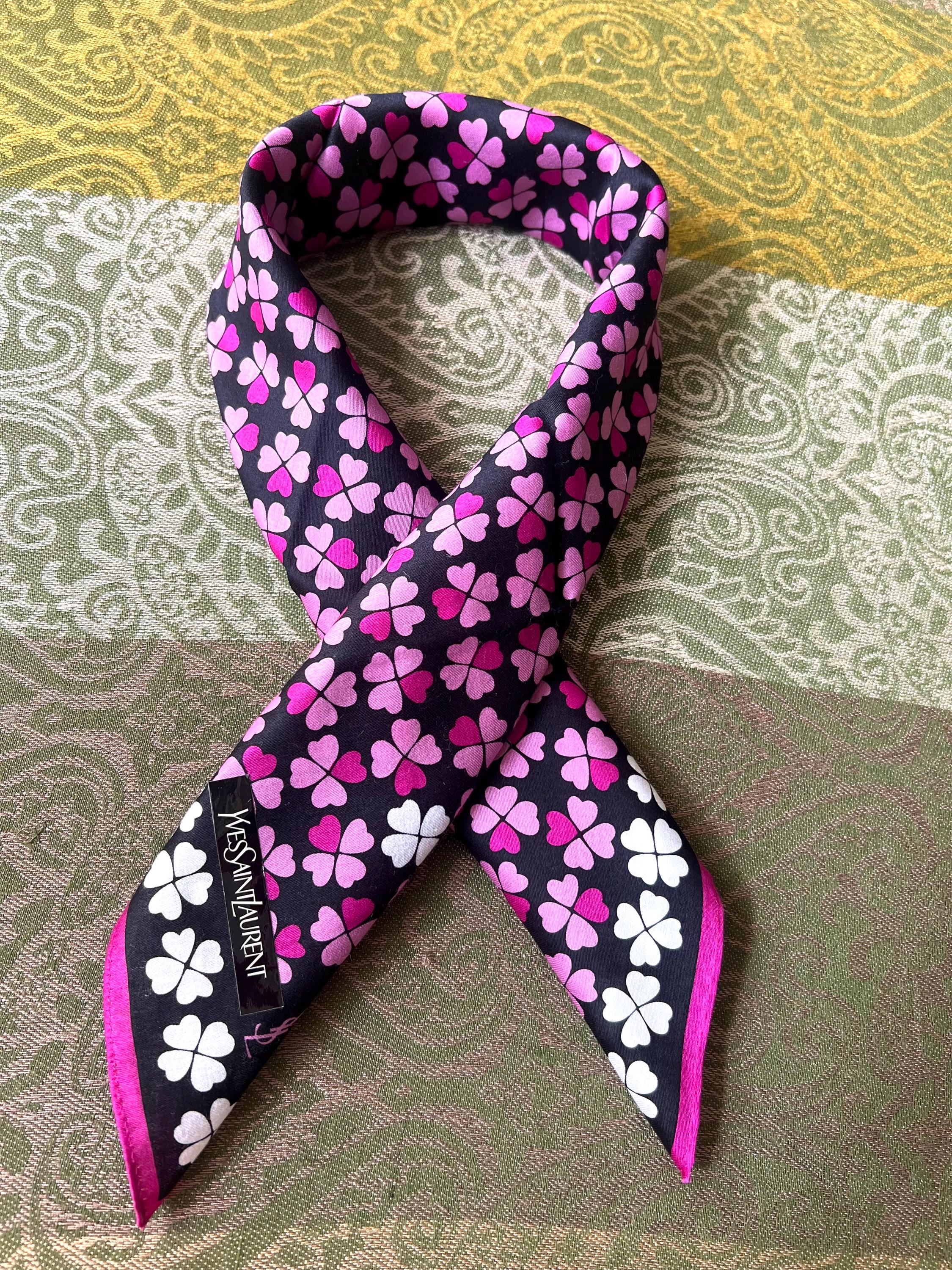 Brand New Yves Saint Laurent Scarf | 51*52cm |100% Cotton Neckerchief