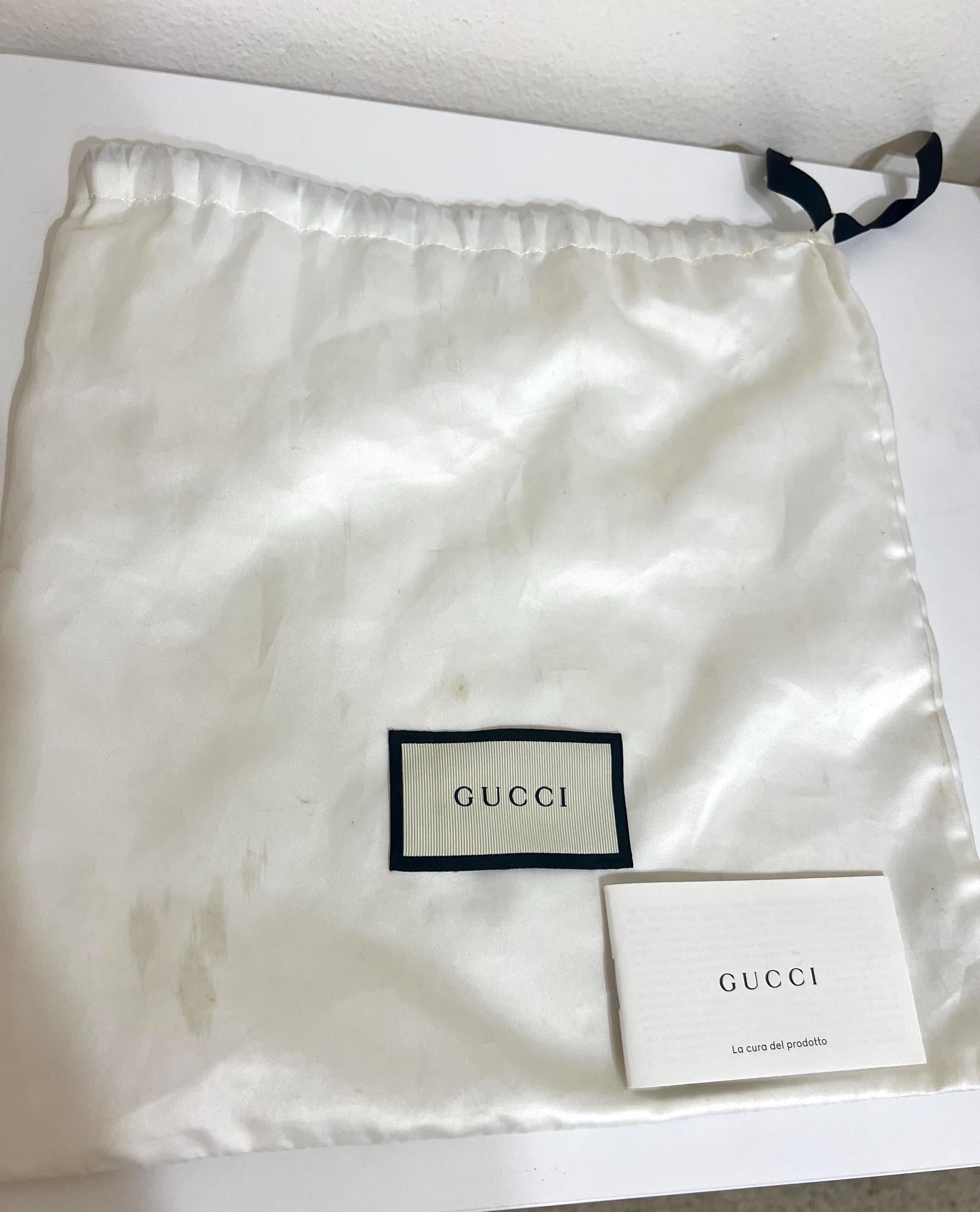 Authentic Gucci Sylvie Mini Bag - Grey Leather Chain Crossbody