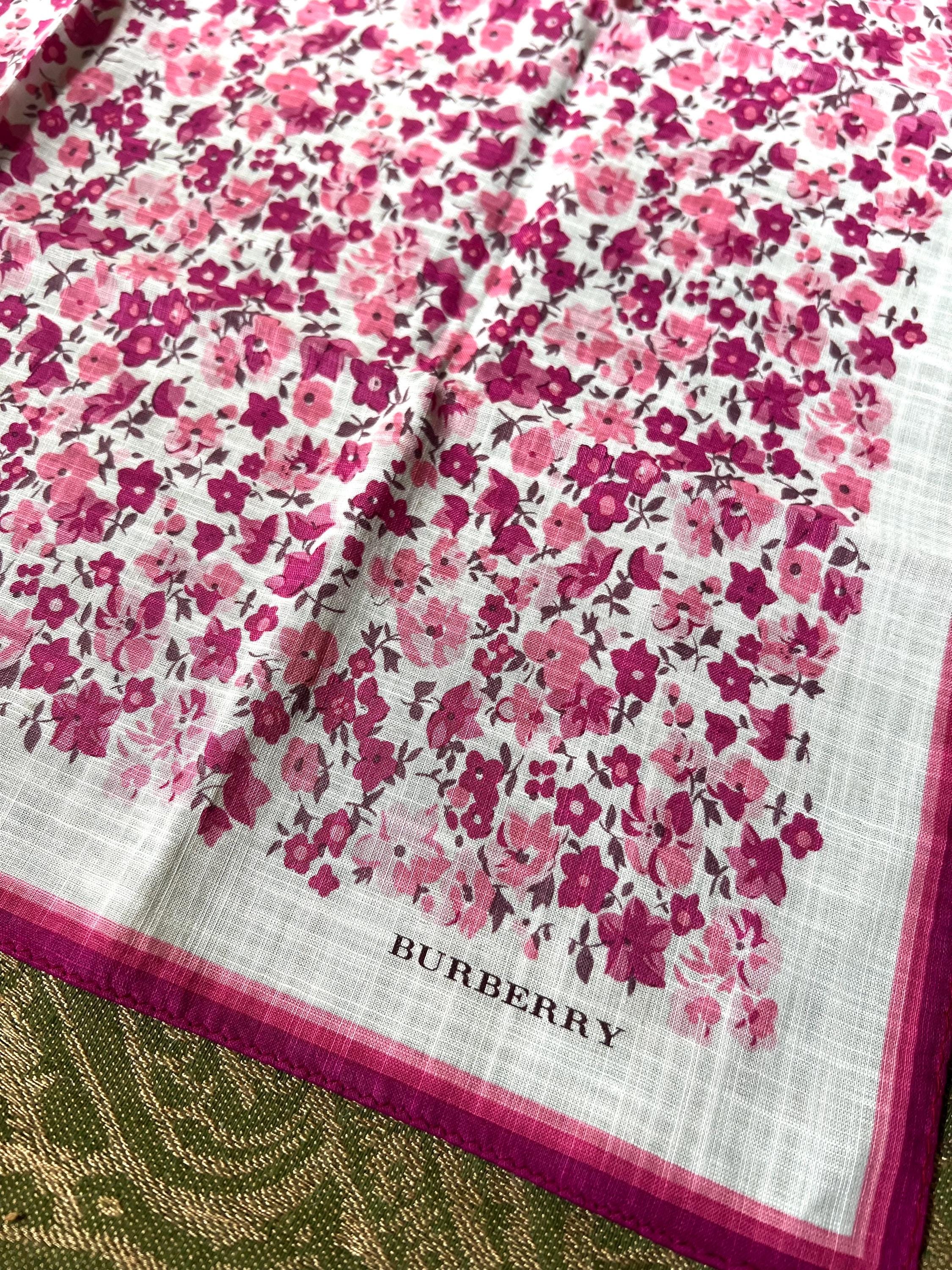 Brand New Burberry Scarf – 100% Cotton, 50x 51cm