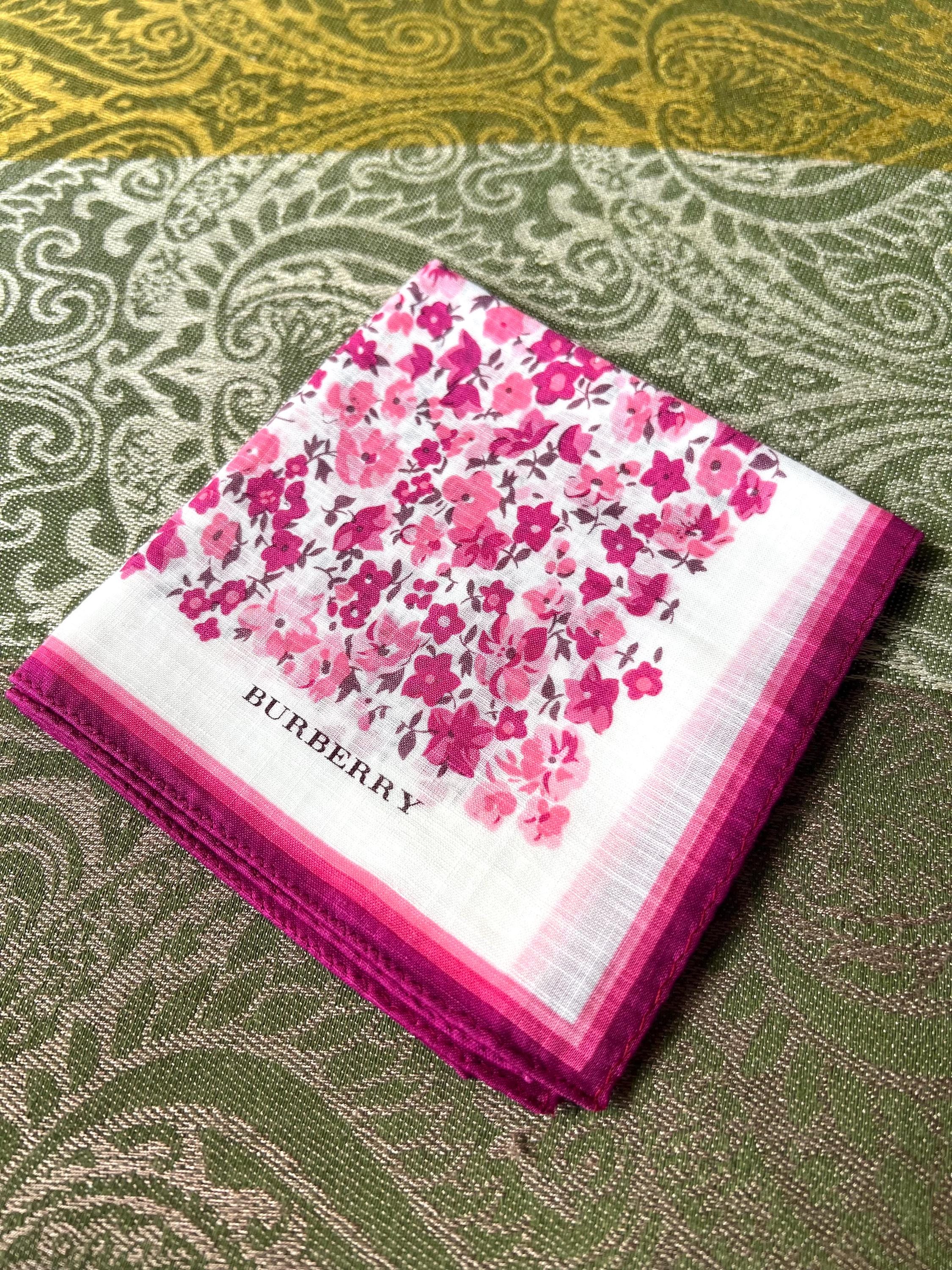 Brand New Burberry Scarf – 100% Cotton, 50x 51cm