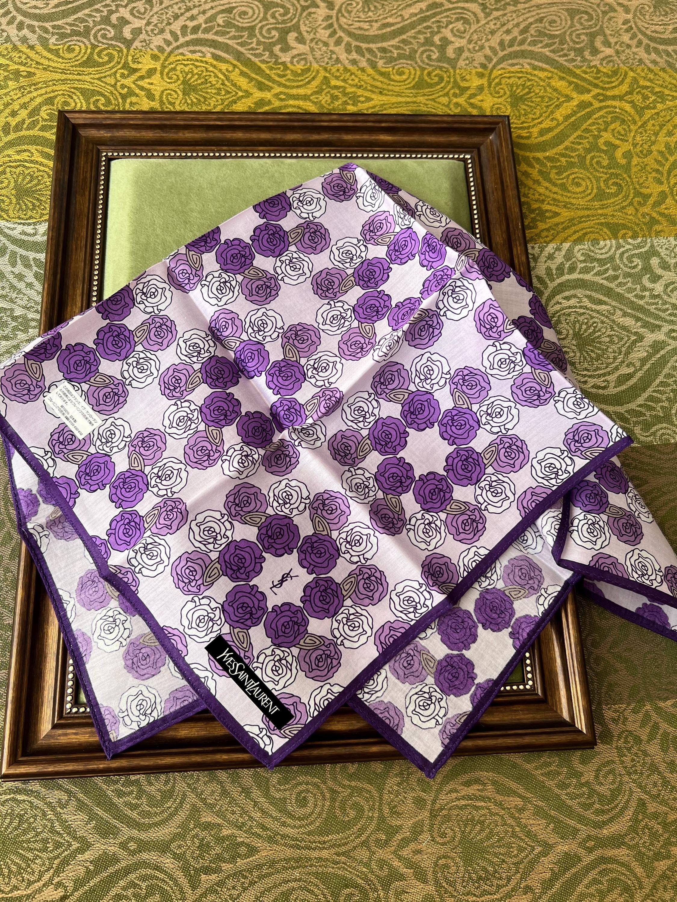 Brand New Yves Saint Laurent Scarf | 50*52cm |100% Cotton Neckerchief