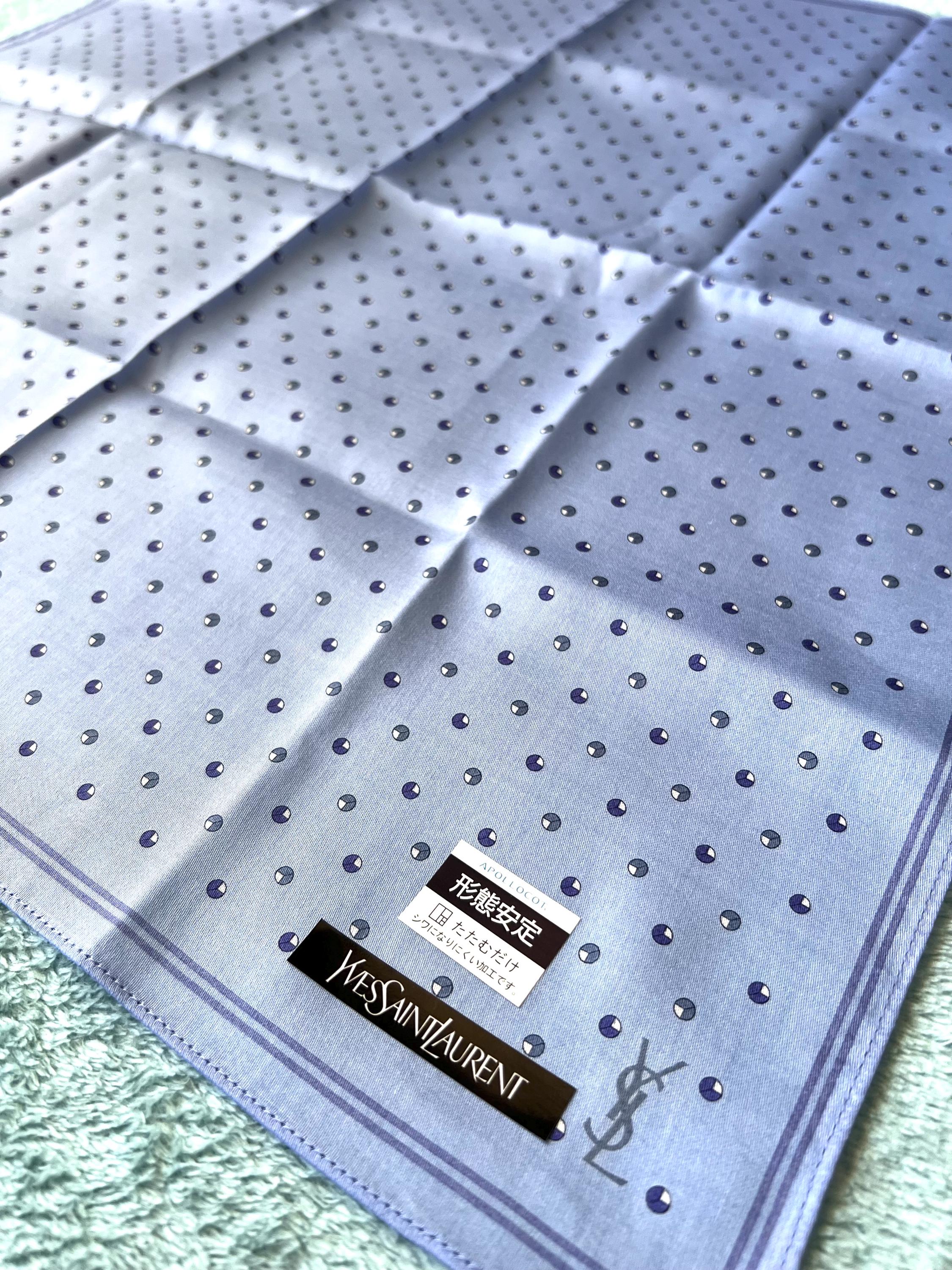 Vintage Yves Saint Laurent Scarf | 50*51cm |100% Cotton Neckerchief