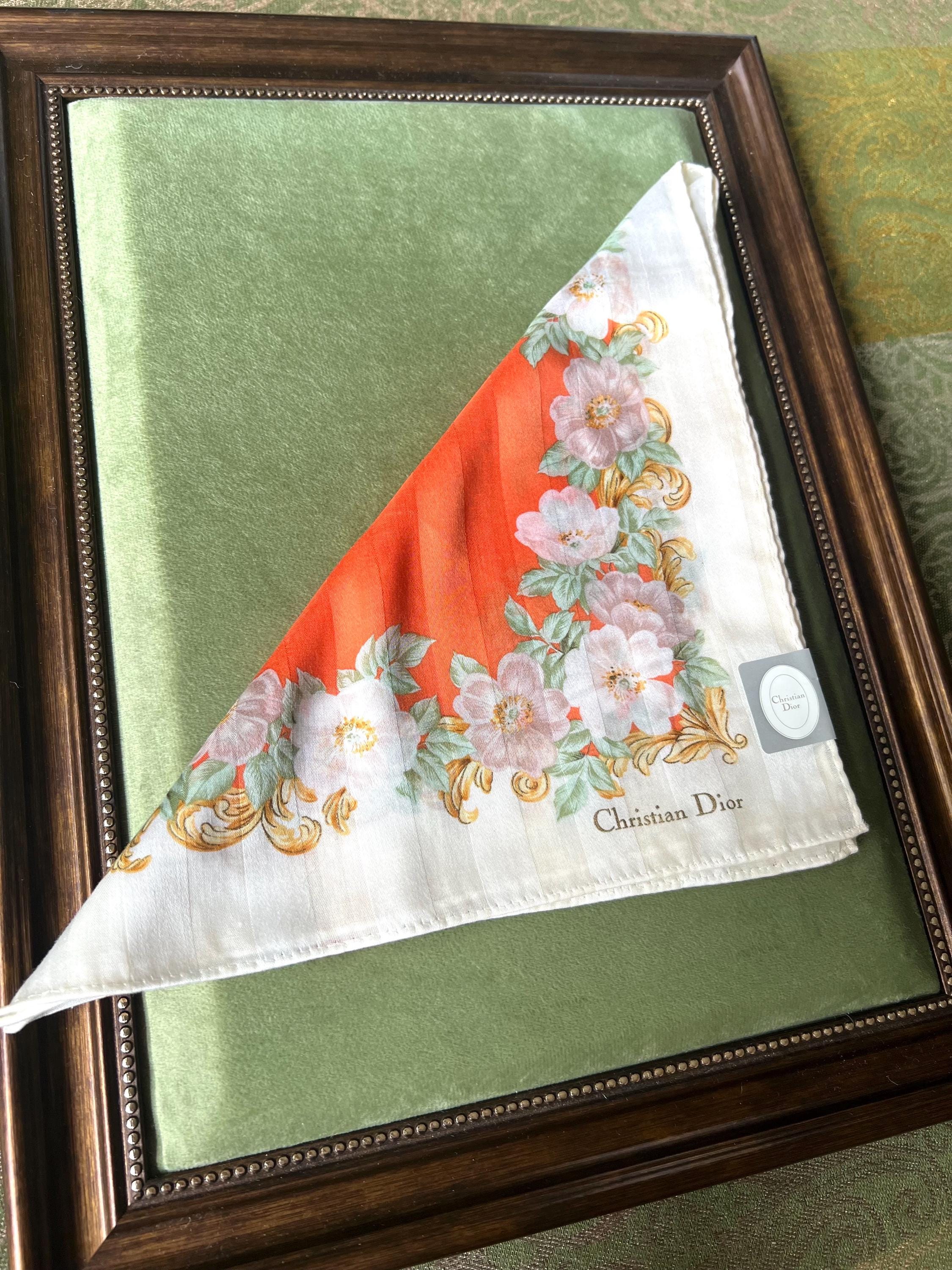 Christian Dior Vintage Brand New Deadstock Scarf 48*50cm Handkerchief