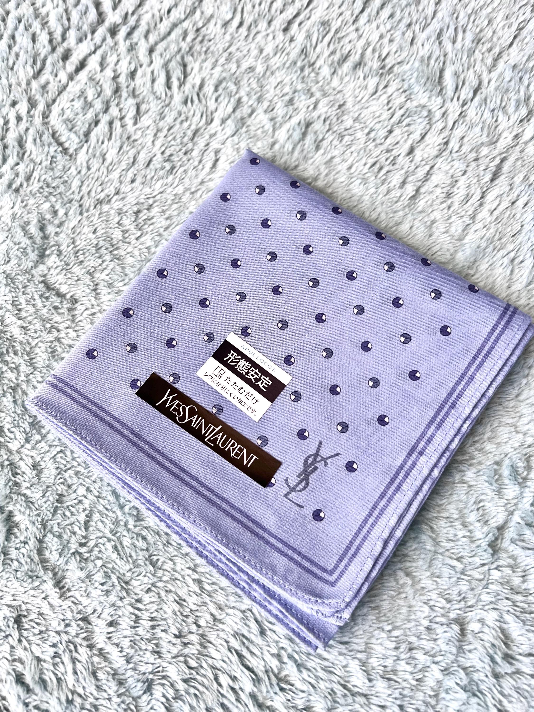 Vintage Yves Saint Laurent Scarf | 50*51cm |100% Cotton Neckerchief