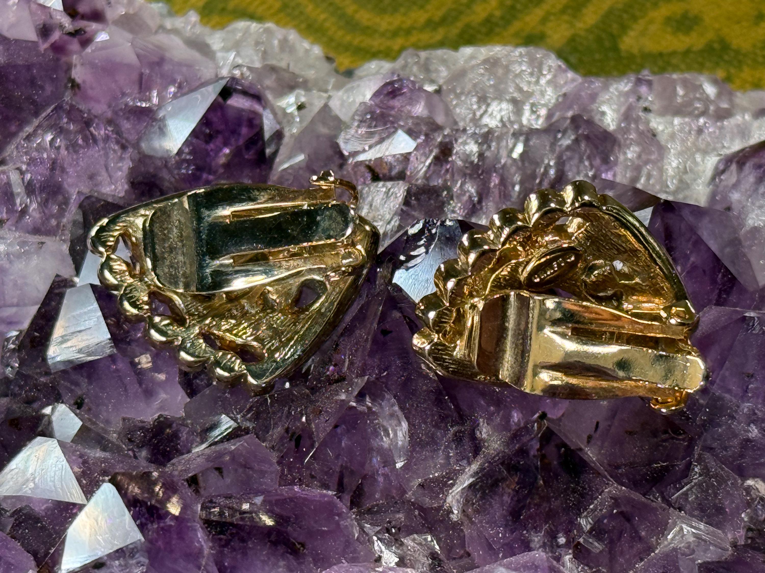 Vintage CRAFT Signed Clip-On Earrings