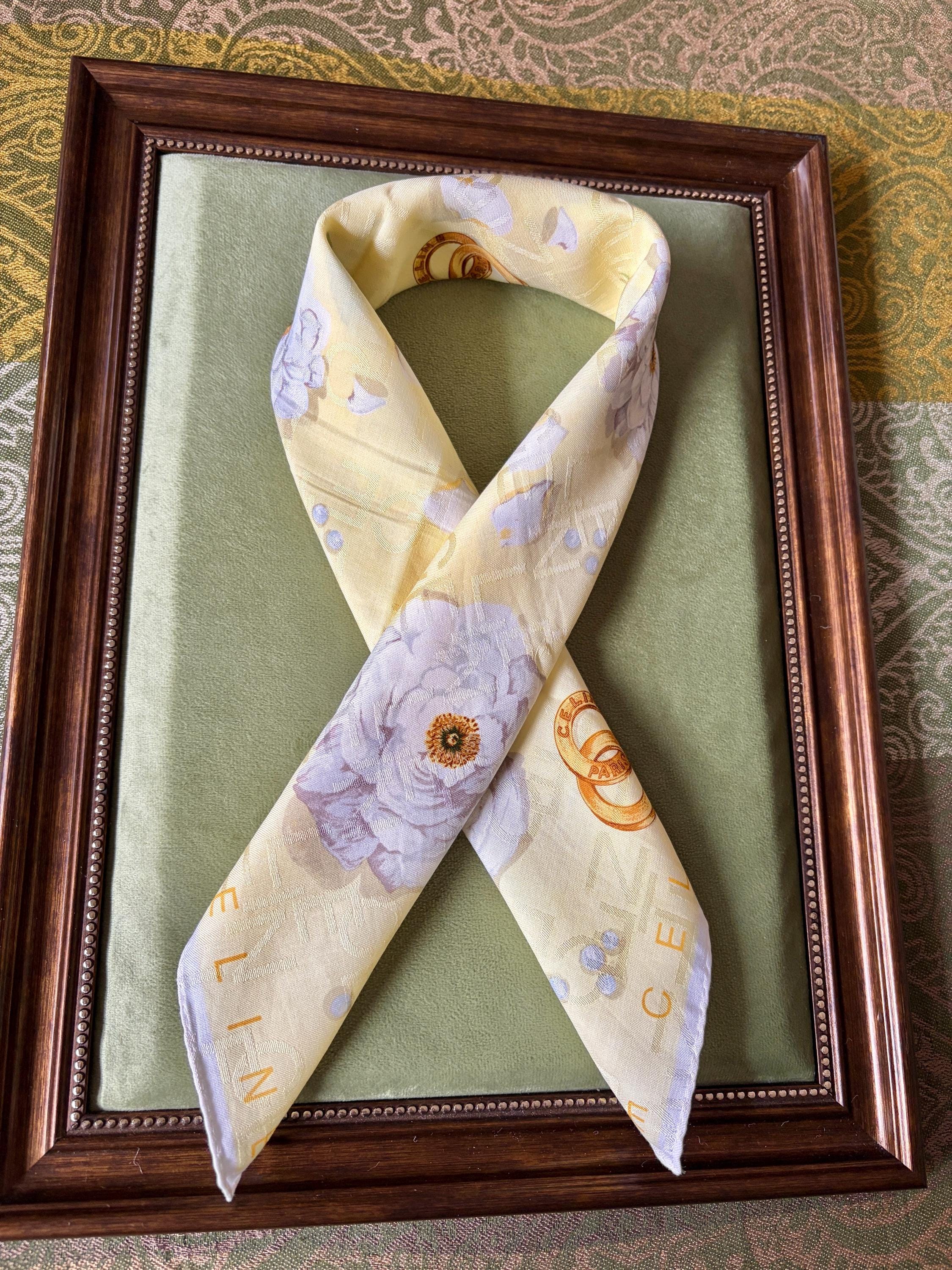 Celine Vintage Brand New Deadstock Scarf 53*55cm Handkerchief