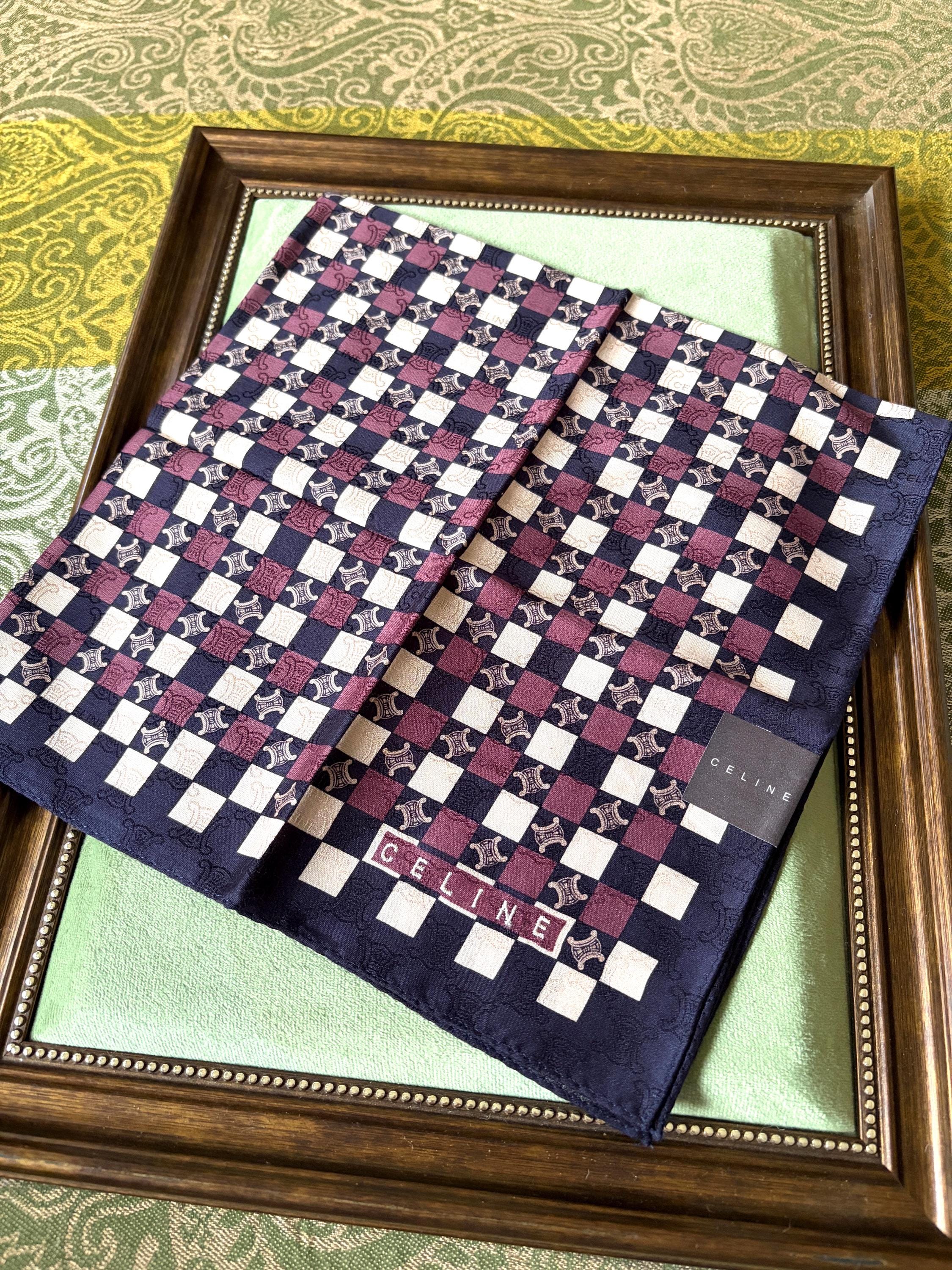 Brand New Vintage Celine Cotton Scarf 51x53cm | 100% Cotton | Handkerchief