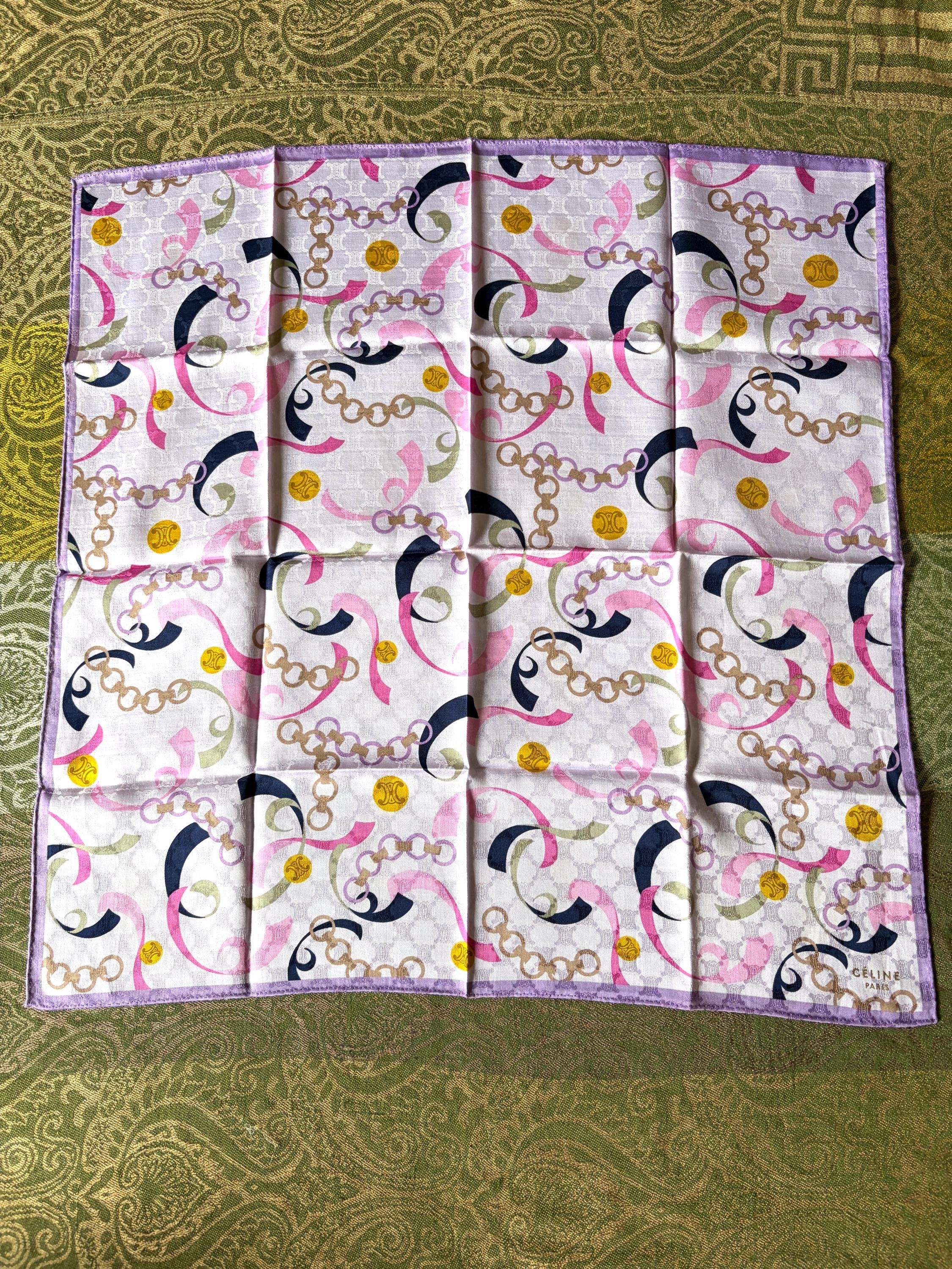 Celine Vintage Deadstock Scarf Handkerchief