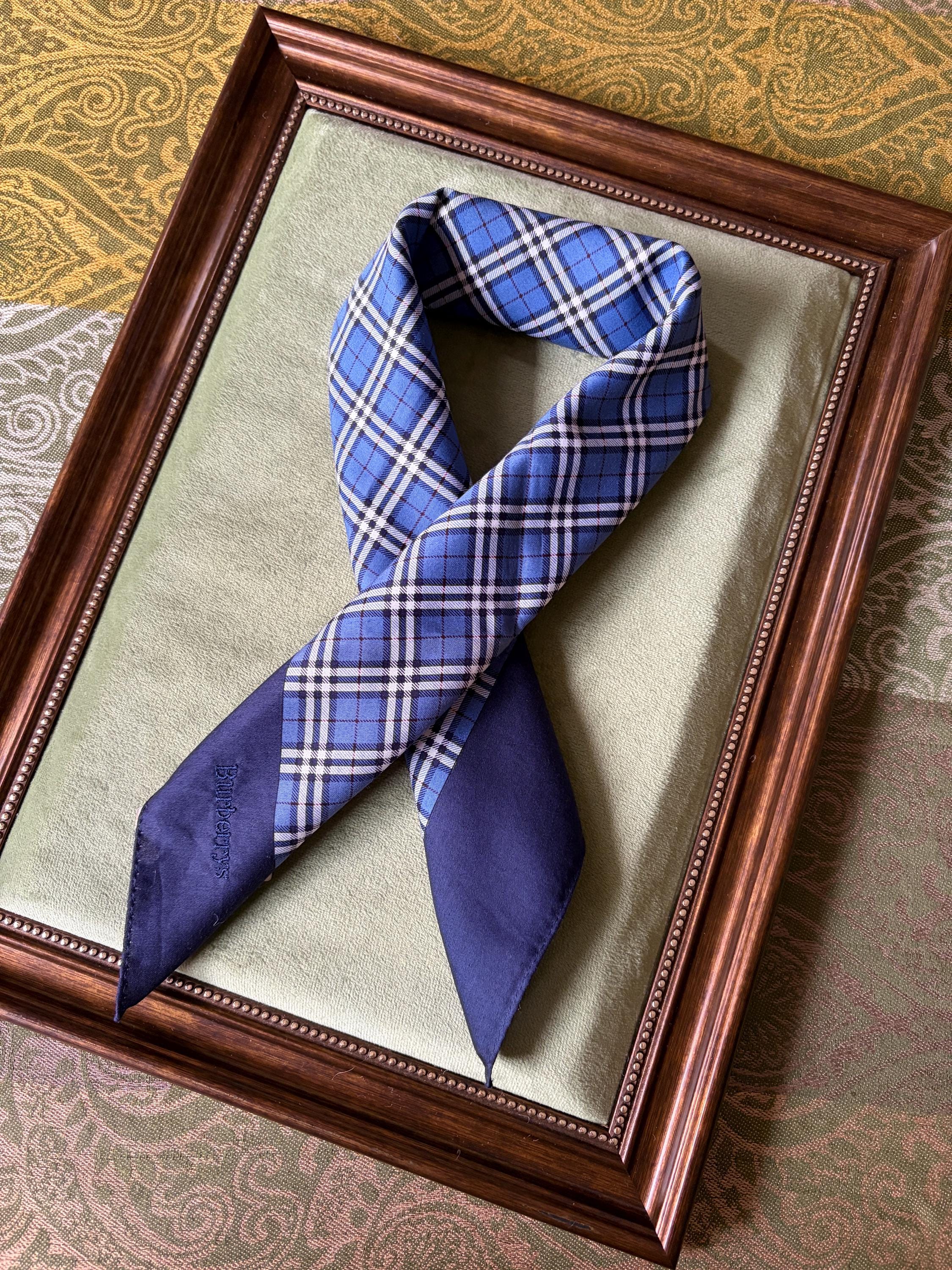 Brand New Burberrys Vintage Scarf – “S” Label, 100% Cotton