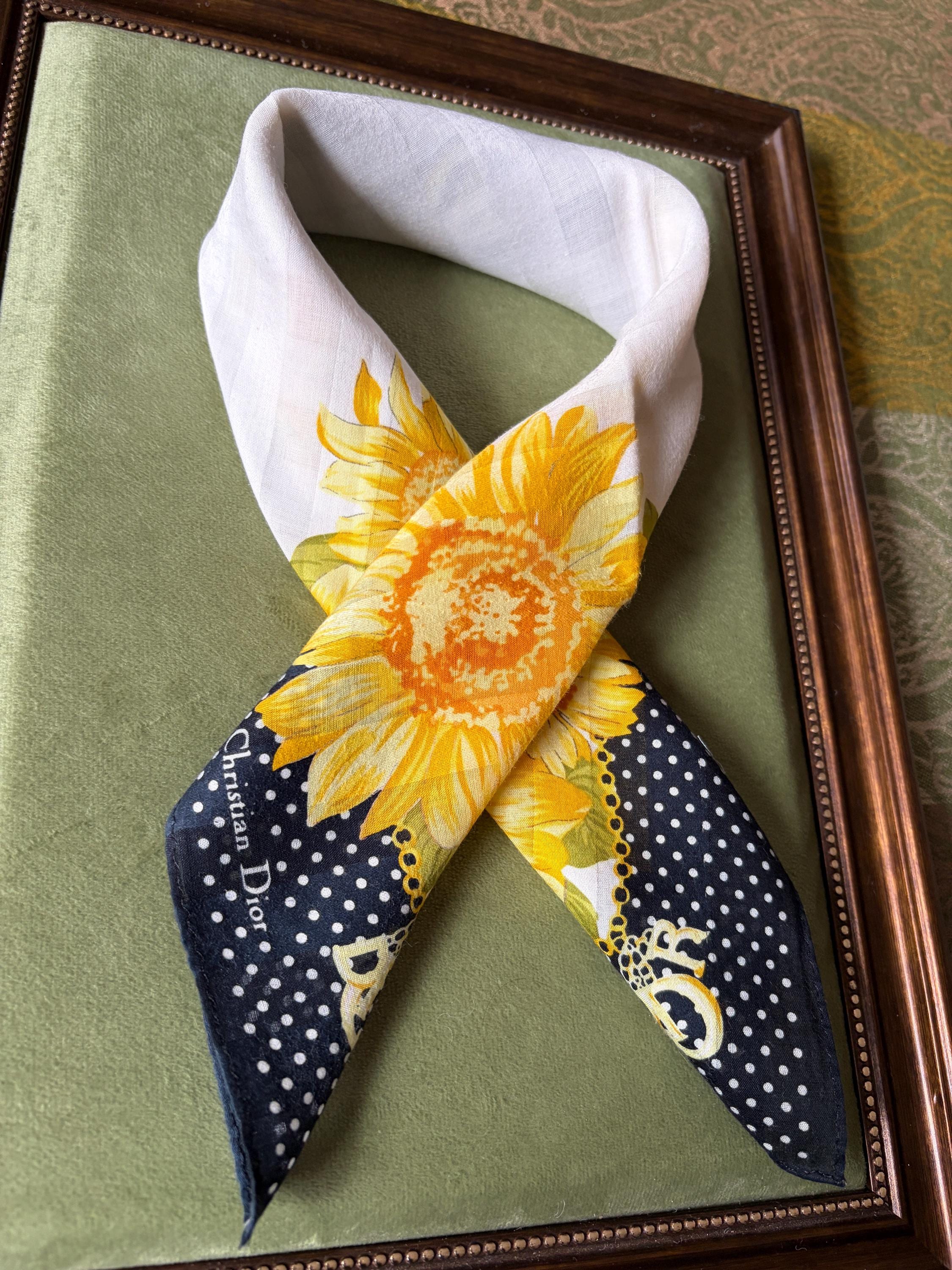 Christian Dior Vintage Deadstock Scarf Handkerchief