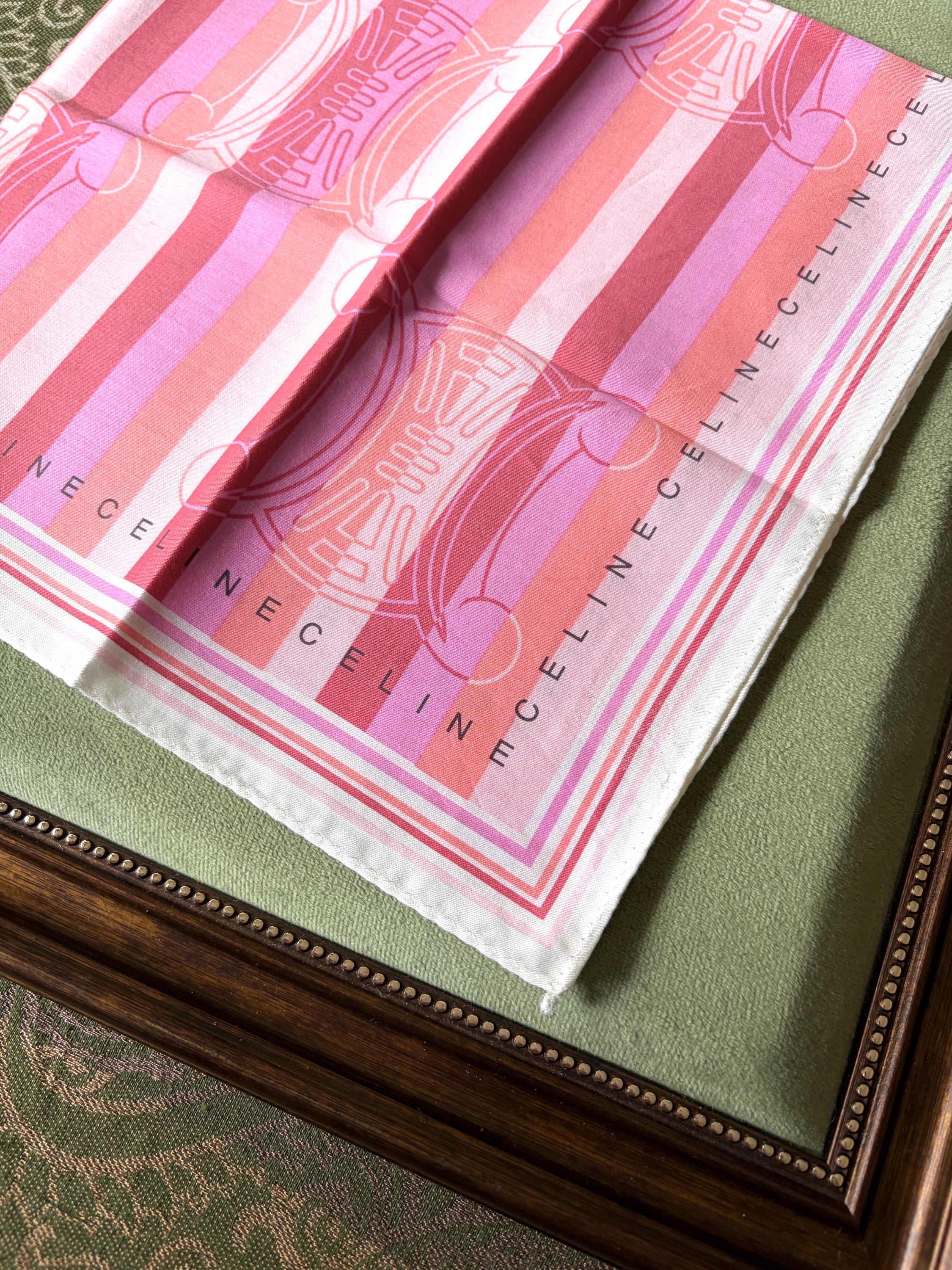Brand New Vintage Celine Cotton Scarf | 100% Cotton | Handkerchief