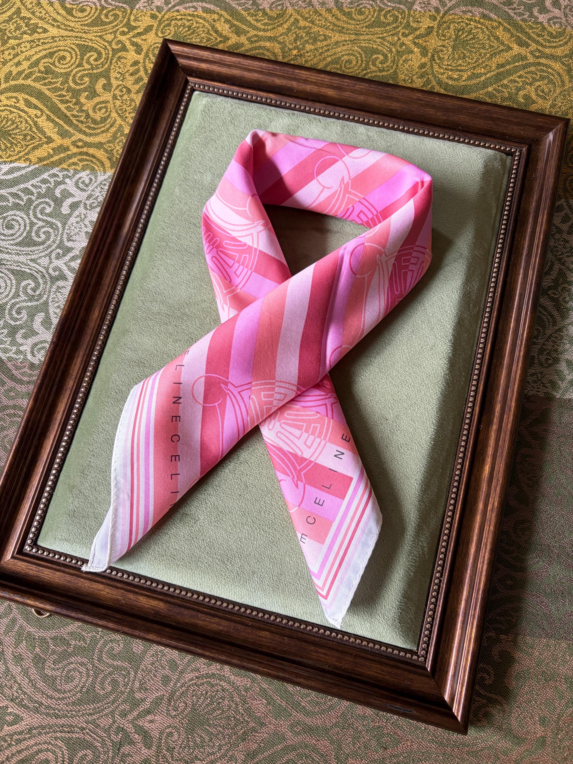Brand New Vintage Celine Cotton Scarf | 100% Cotton | Handkerchief