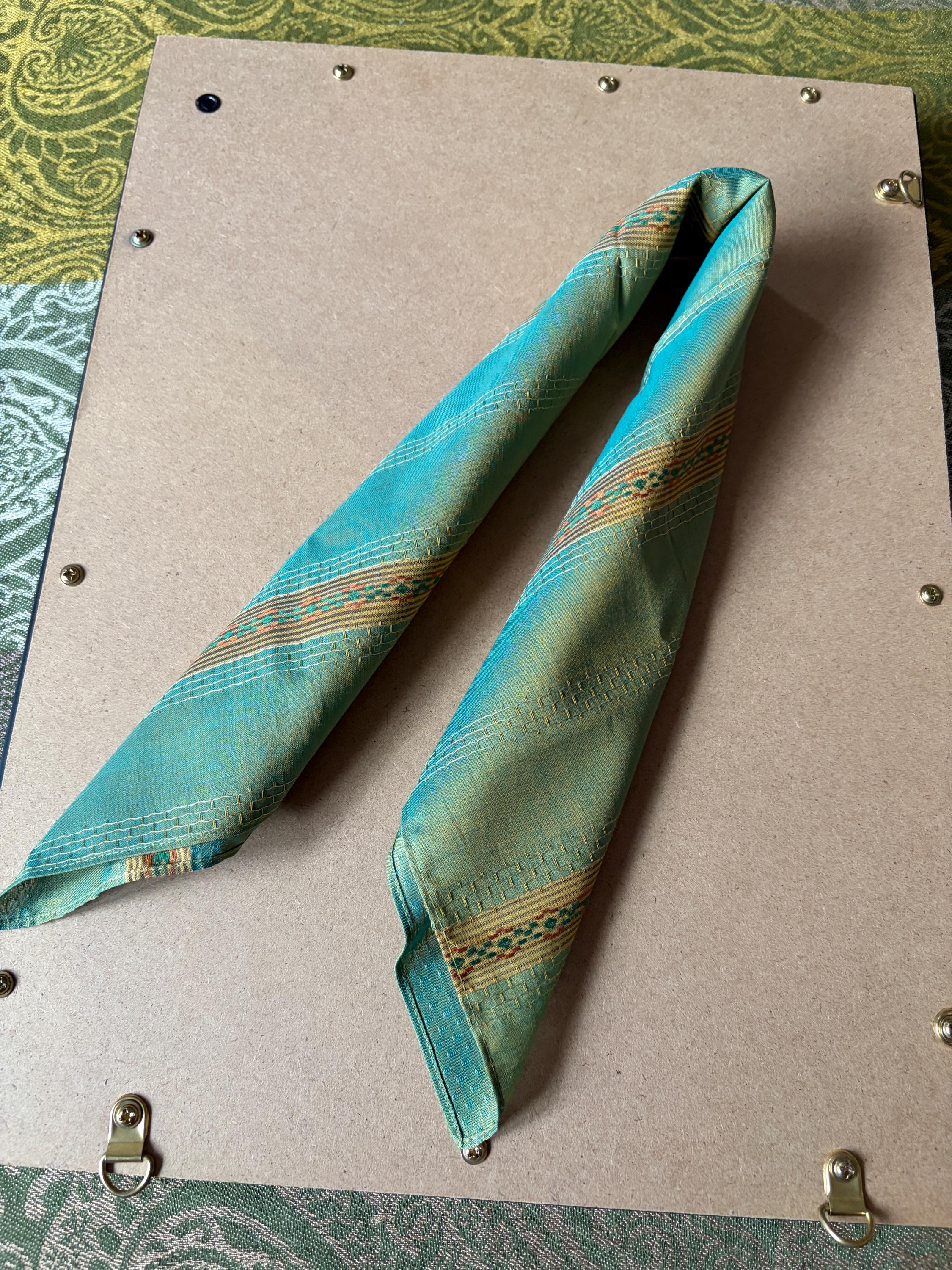 Vintage Ungaro Paris Cotton Handkerchief, Made in Japan, New Old Stock Gradient Square Scarf