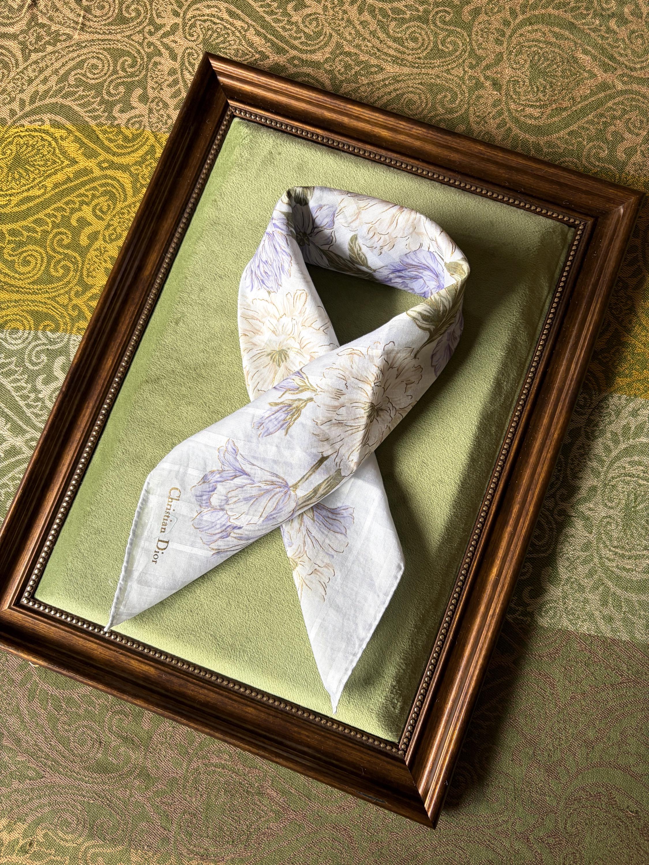 Christian Dior Vintage Deadstock Scarf Handkerchief