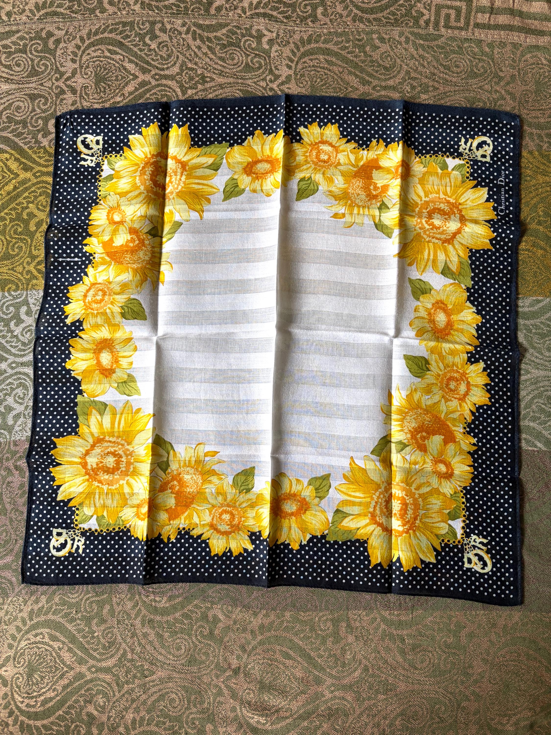 Christian Dior Vintage Deadstock Scarf Handkerchief