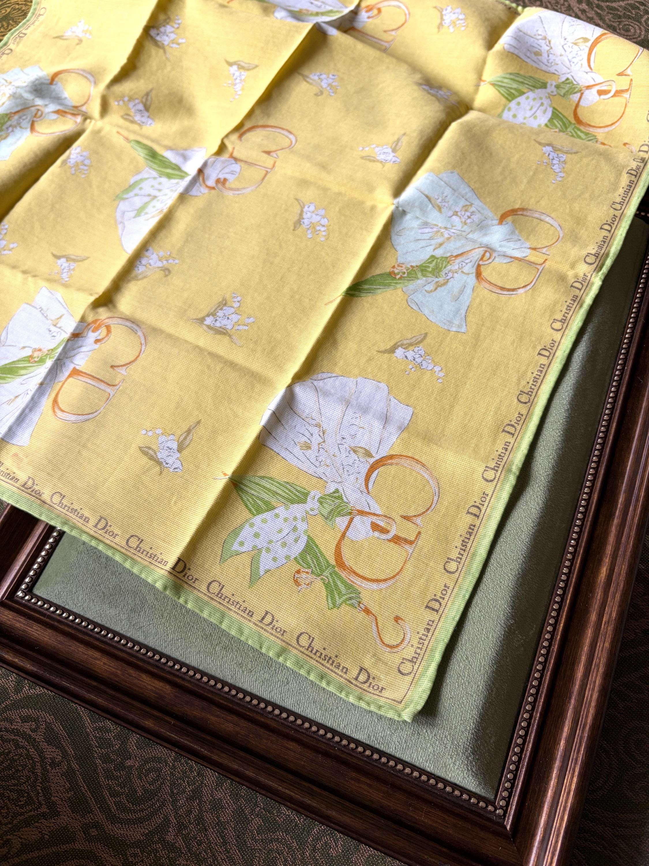 Rare Vintage Christian Dior Cotton Scarf