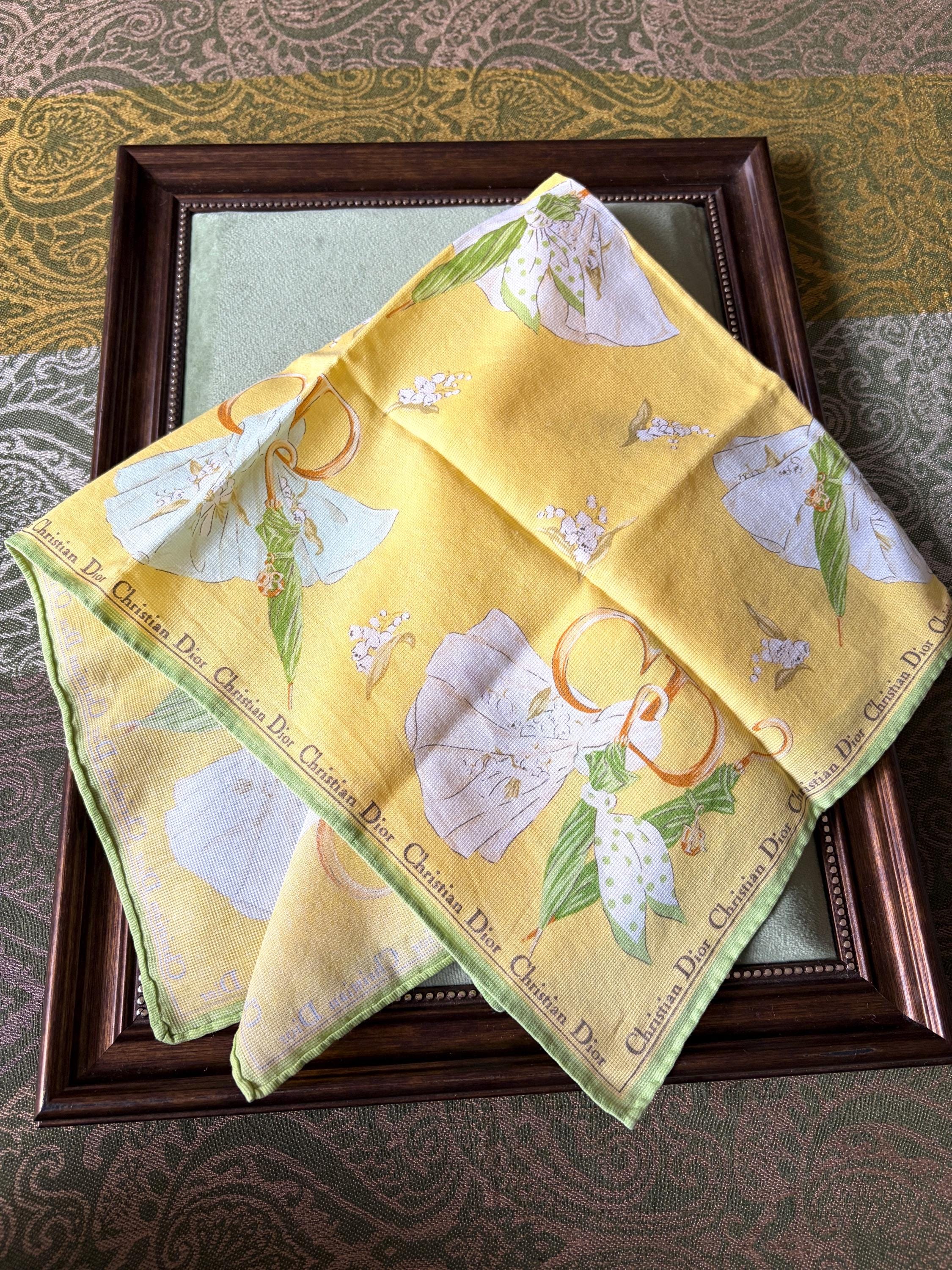 Rare Vintage Christian Dior Cotton Scarf